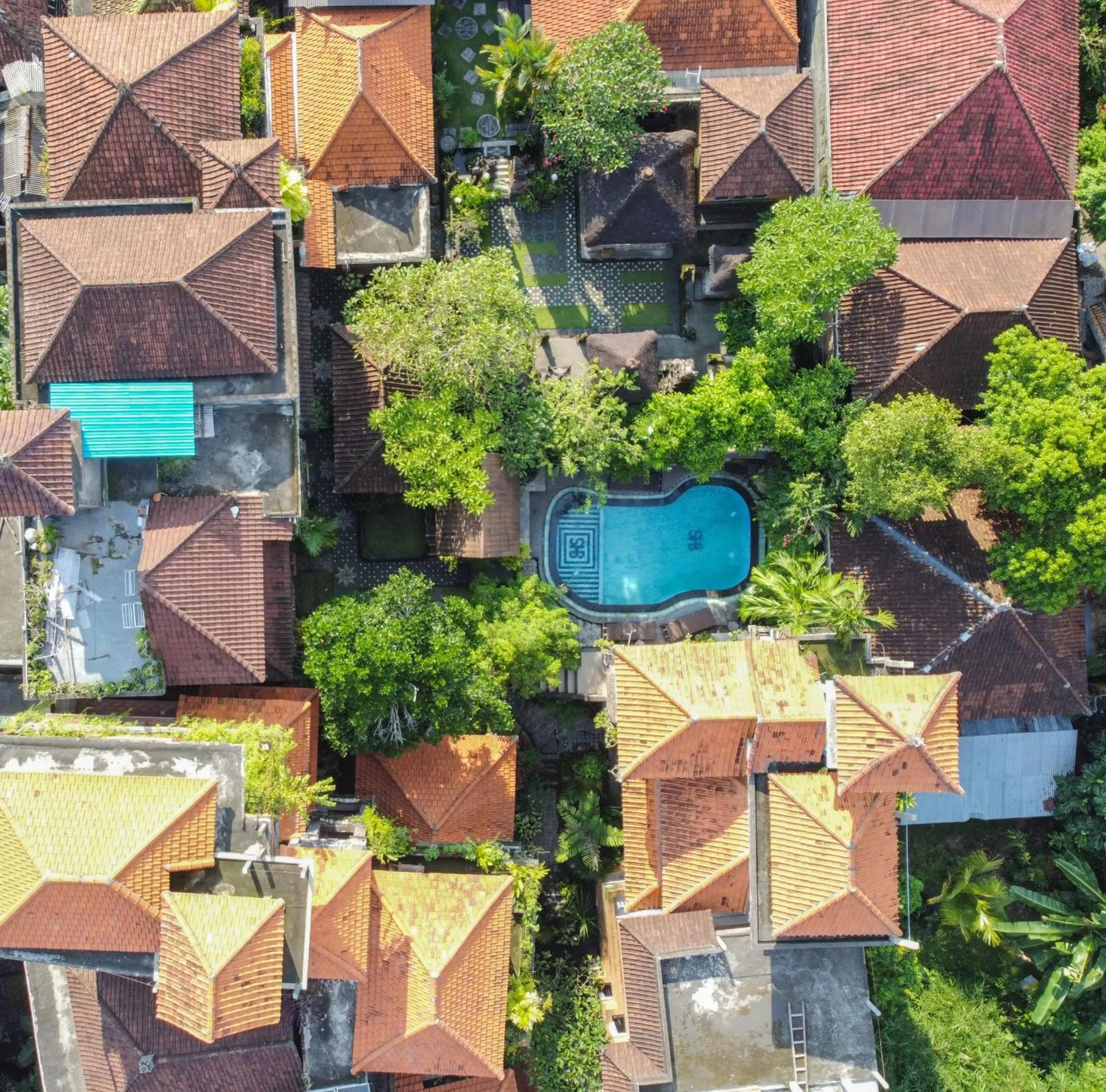 Bird's eye view in Sania's House