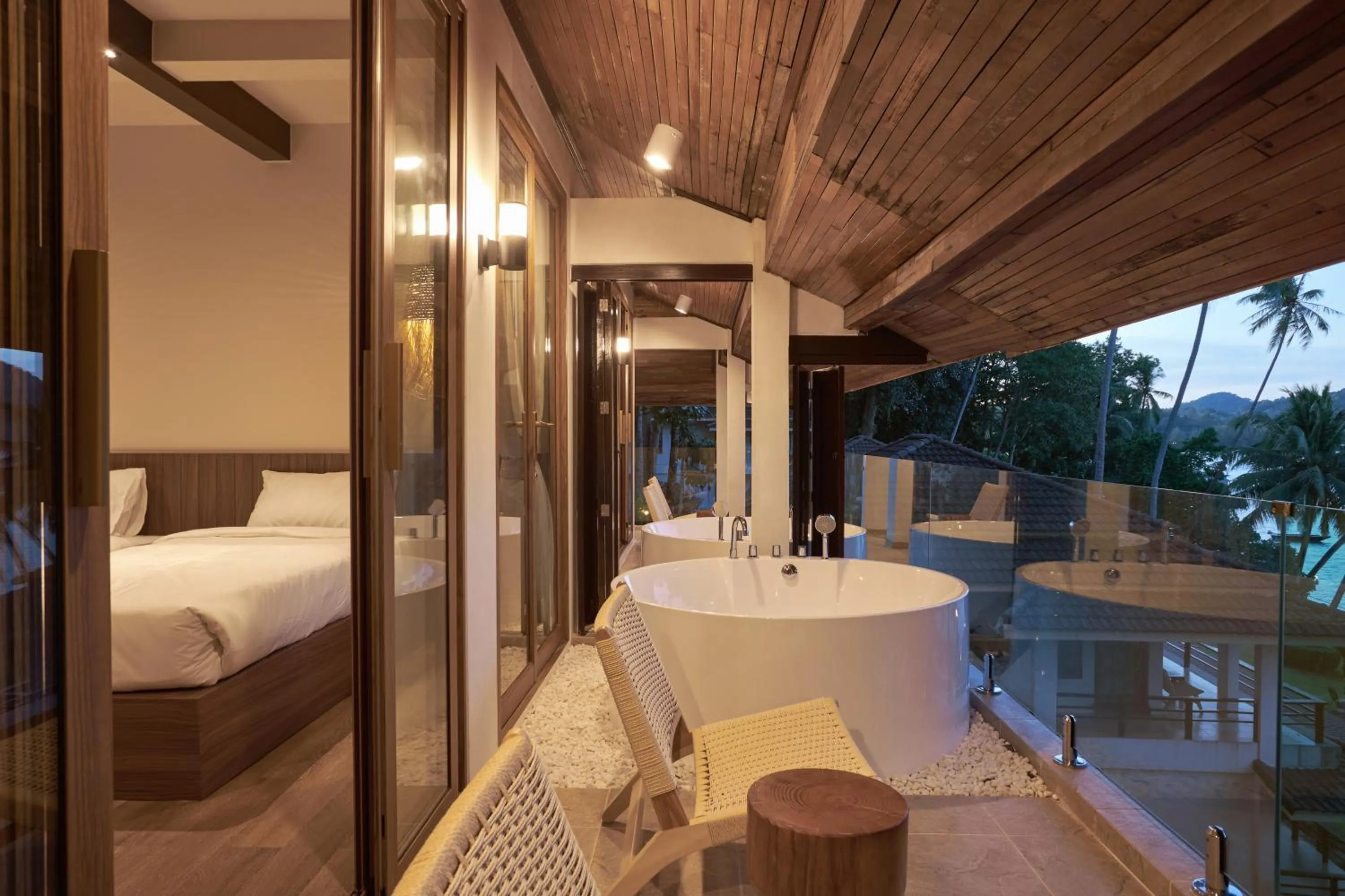 Patio, Bed in Resolution Resort