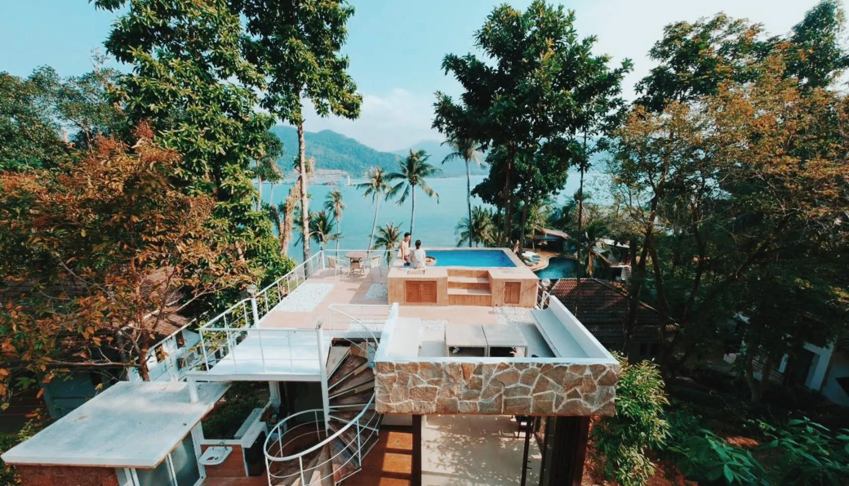 Bird's eye view in Resolution Resort