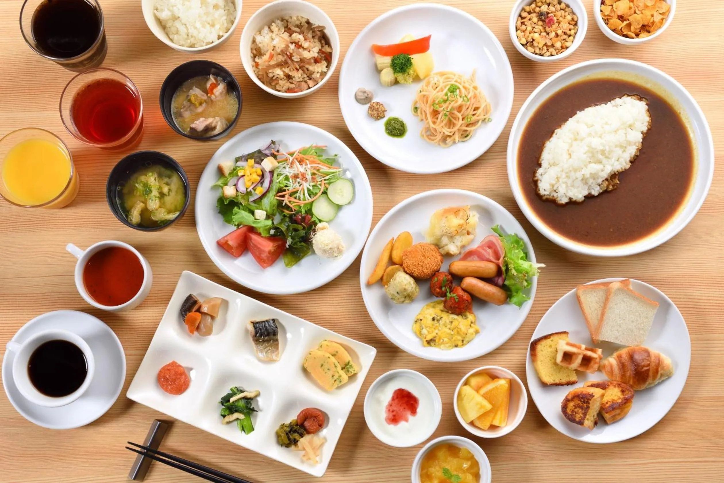 Breakfast in Hakata Green Hotel Annex