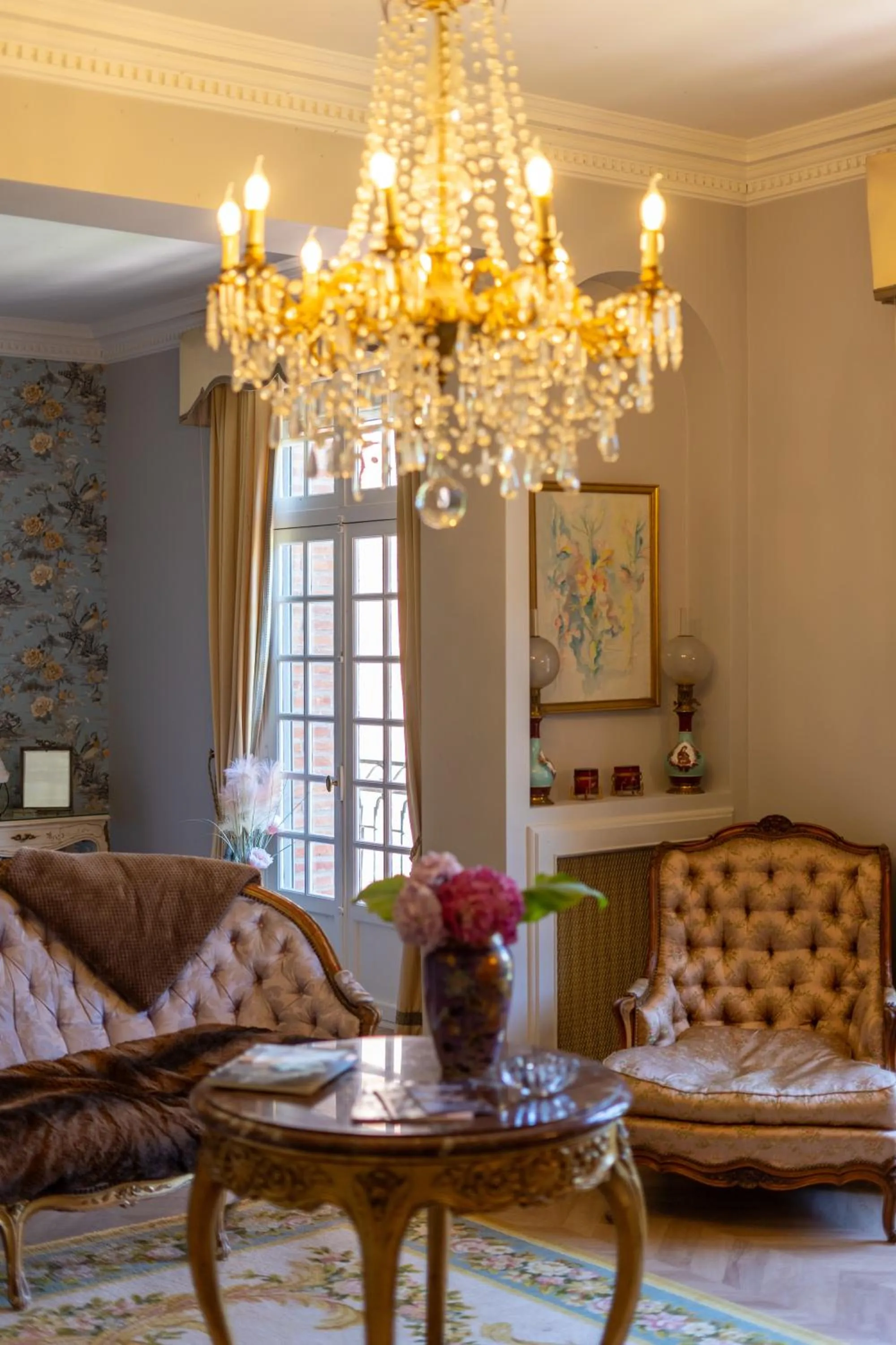 Seating area in Castel Bois Marie, Maison d'hôtes