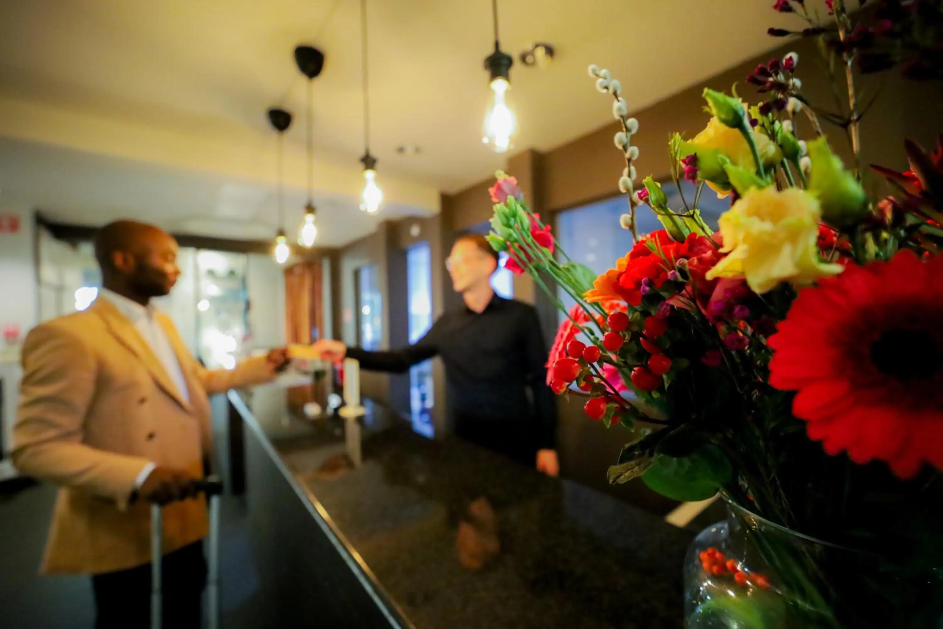 Lobby or reception in Travel Hotel Kruisem