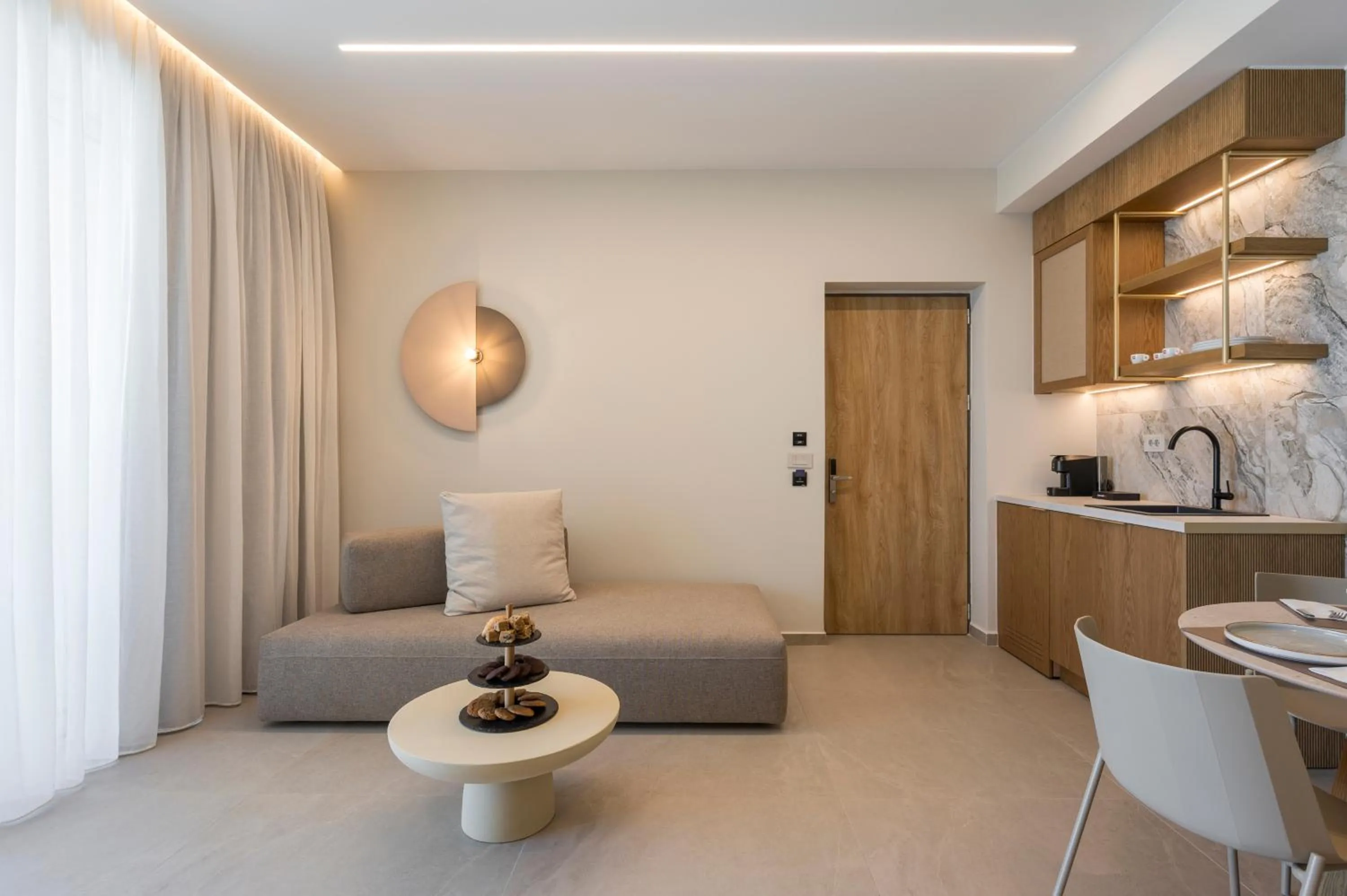 Kitchen or kitchenette in Marika Beach Hotel