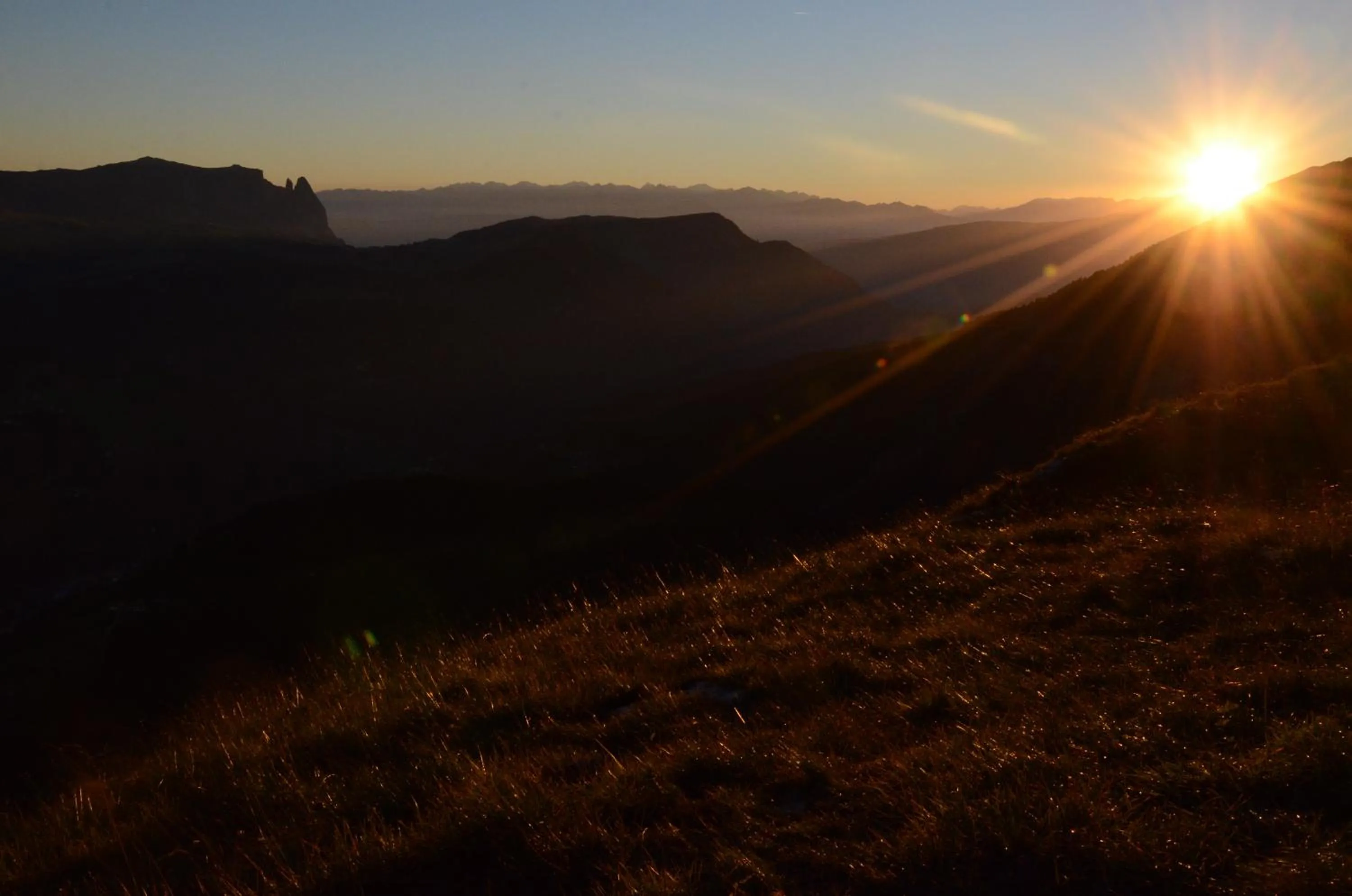 Sunset in Hotel Chalet Dlaces