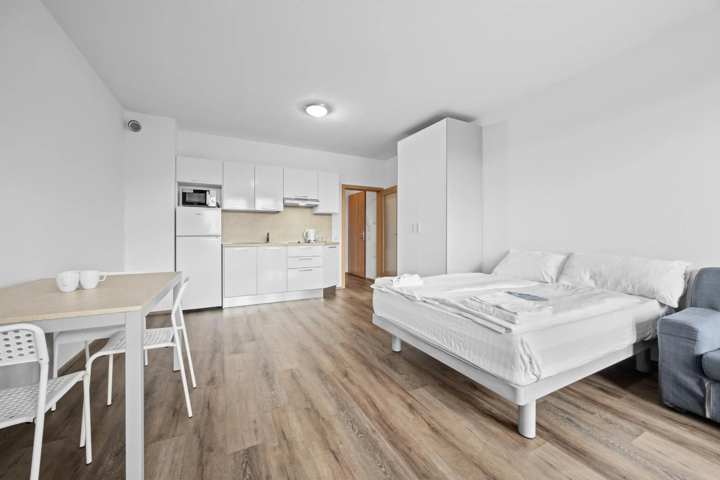 Living room, Bed in Prague City Residence