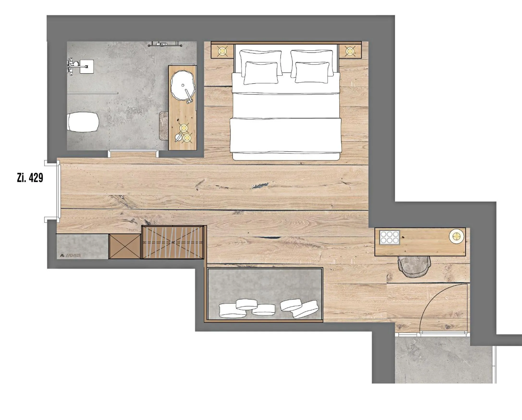 Floor plan in Hotel Zalwonder