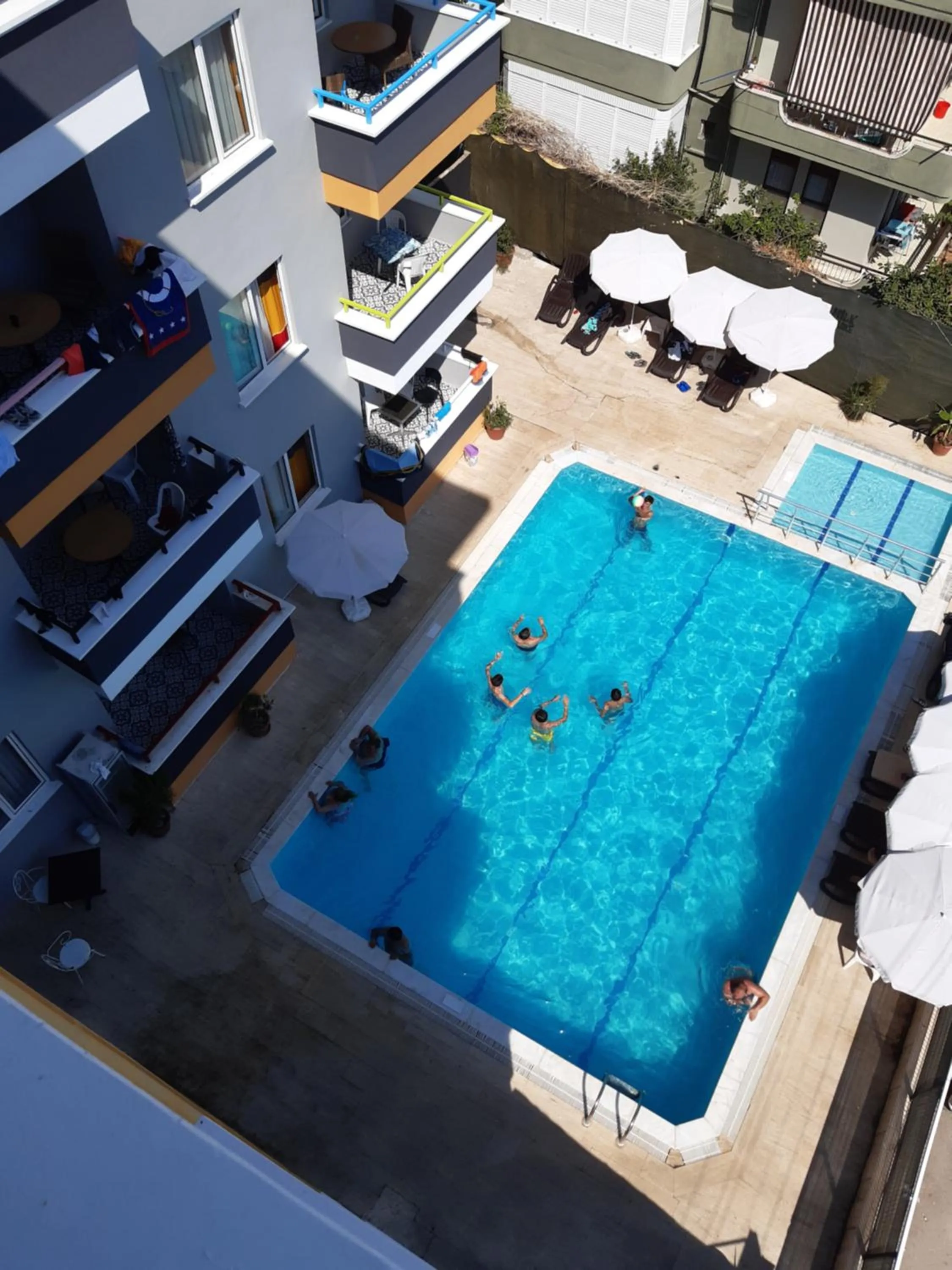 Bird's eye view in Alanya Damlataş Apart