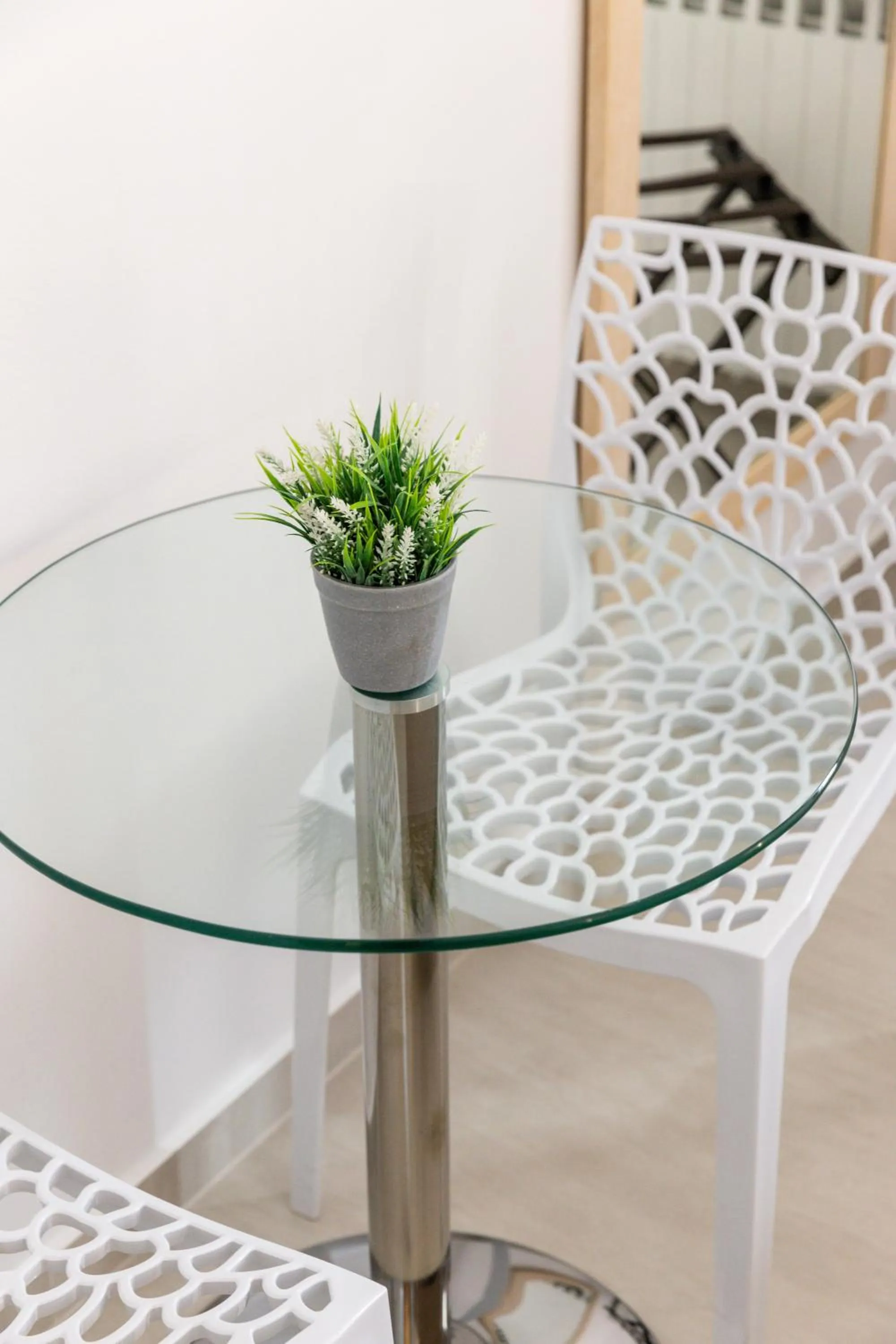 Dining area in Panos Luxury Studios