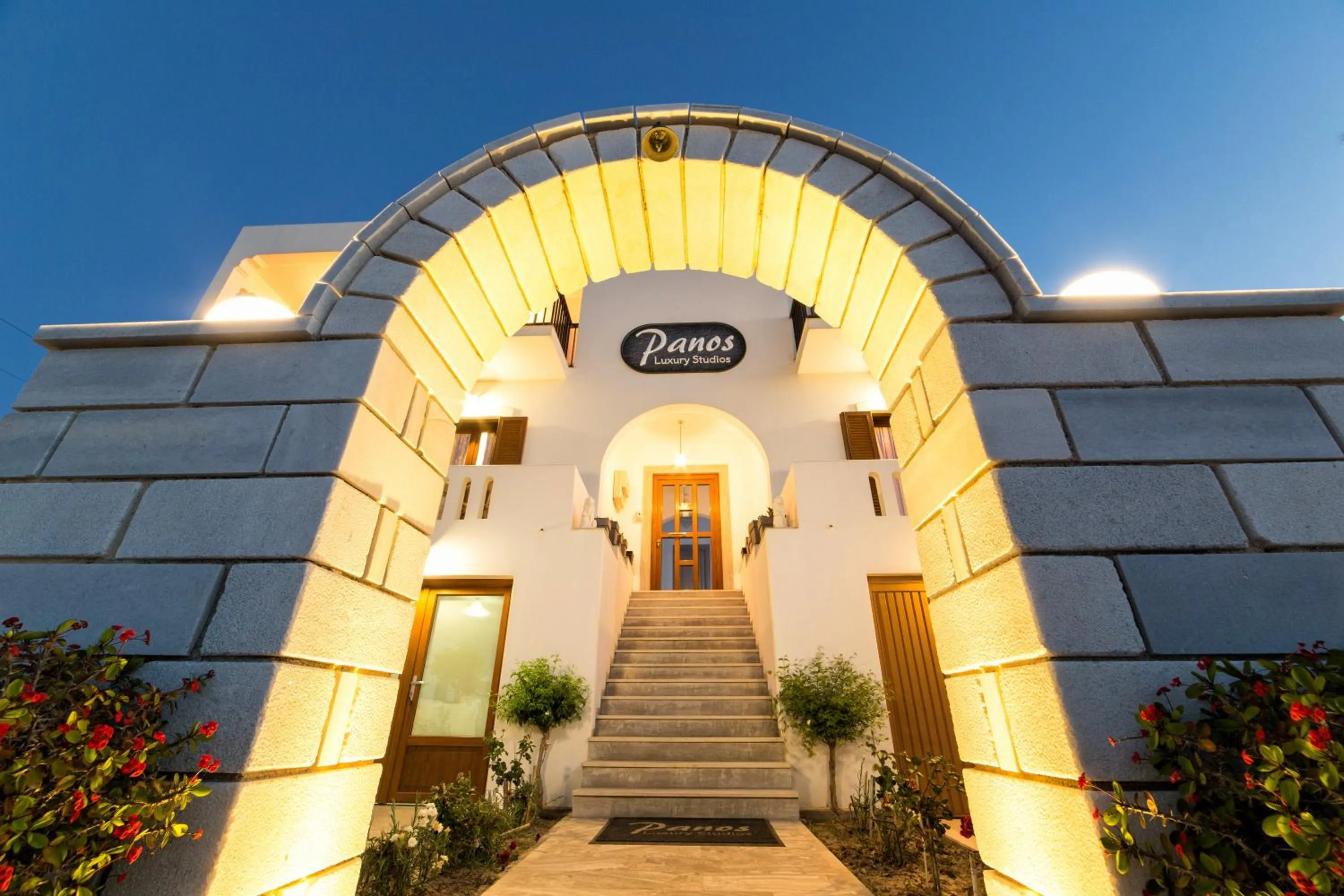 Facade/entrance in Panos Luxury Studios