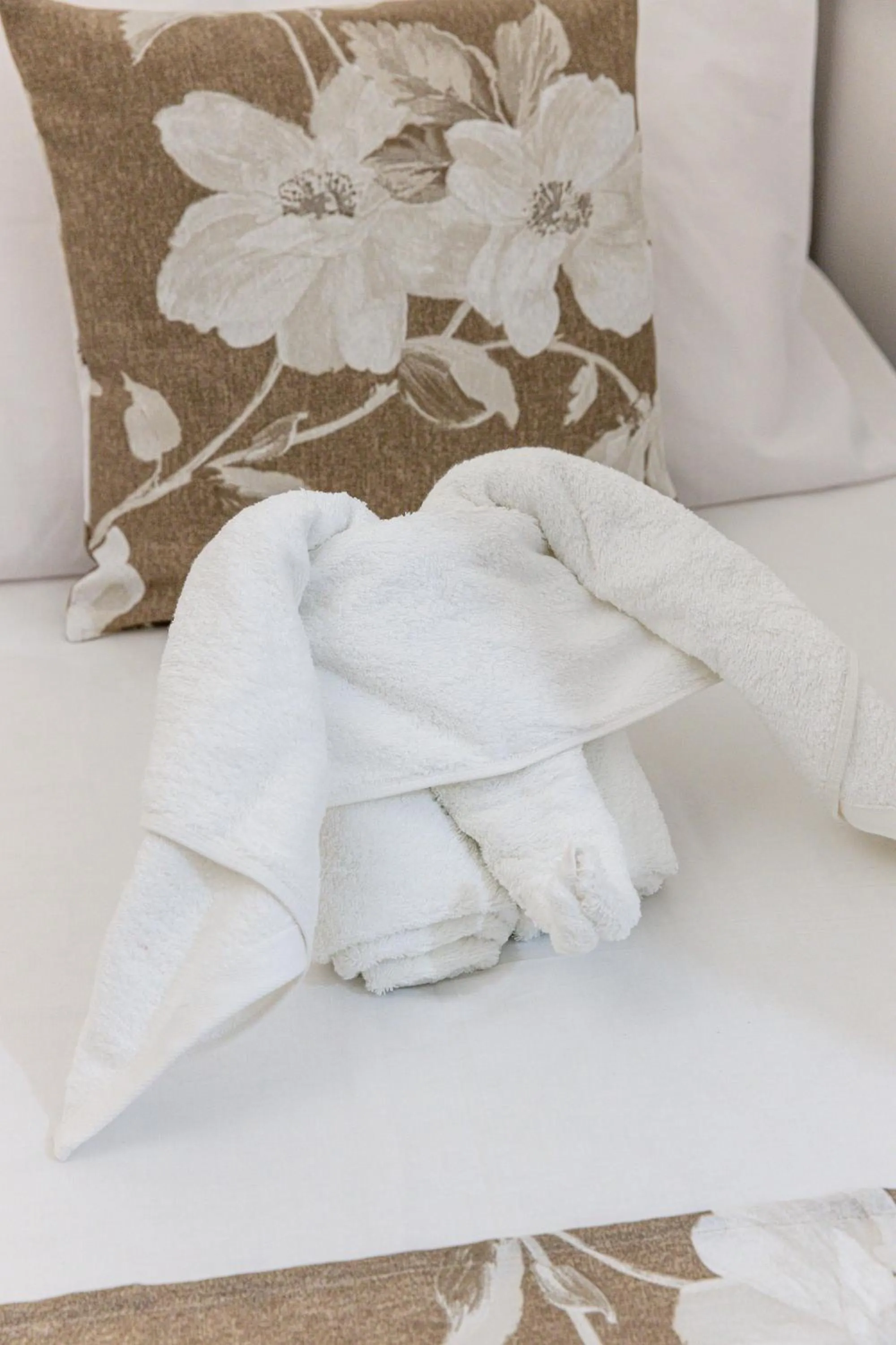 towels, Bed in Panos Luxury Studios