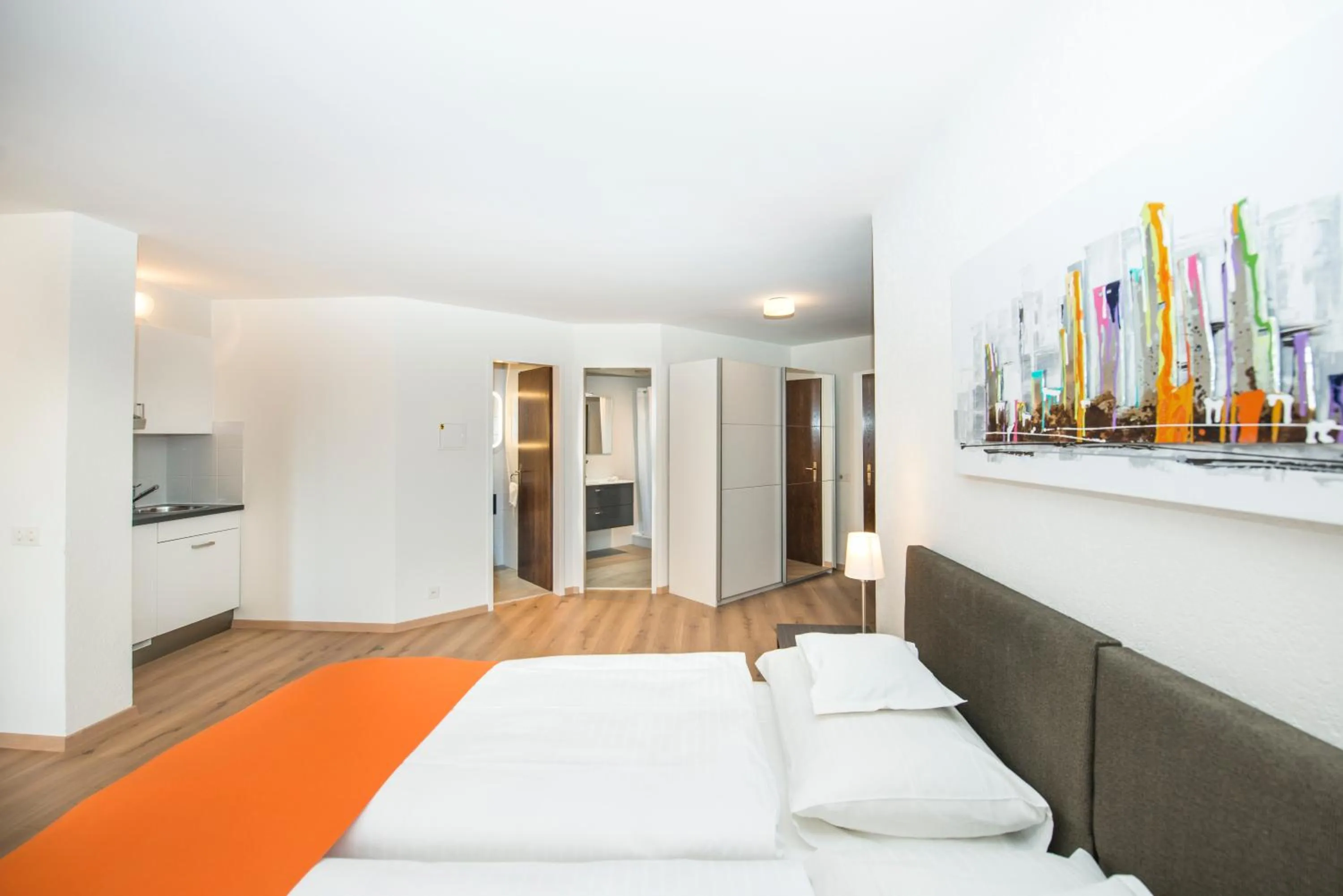 Photo of the whole room, Bed in Centro Cadro Panoramica