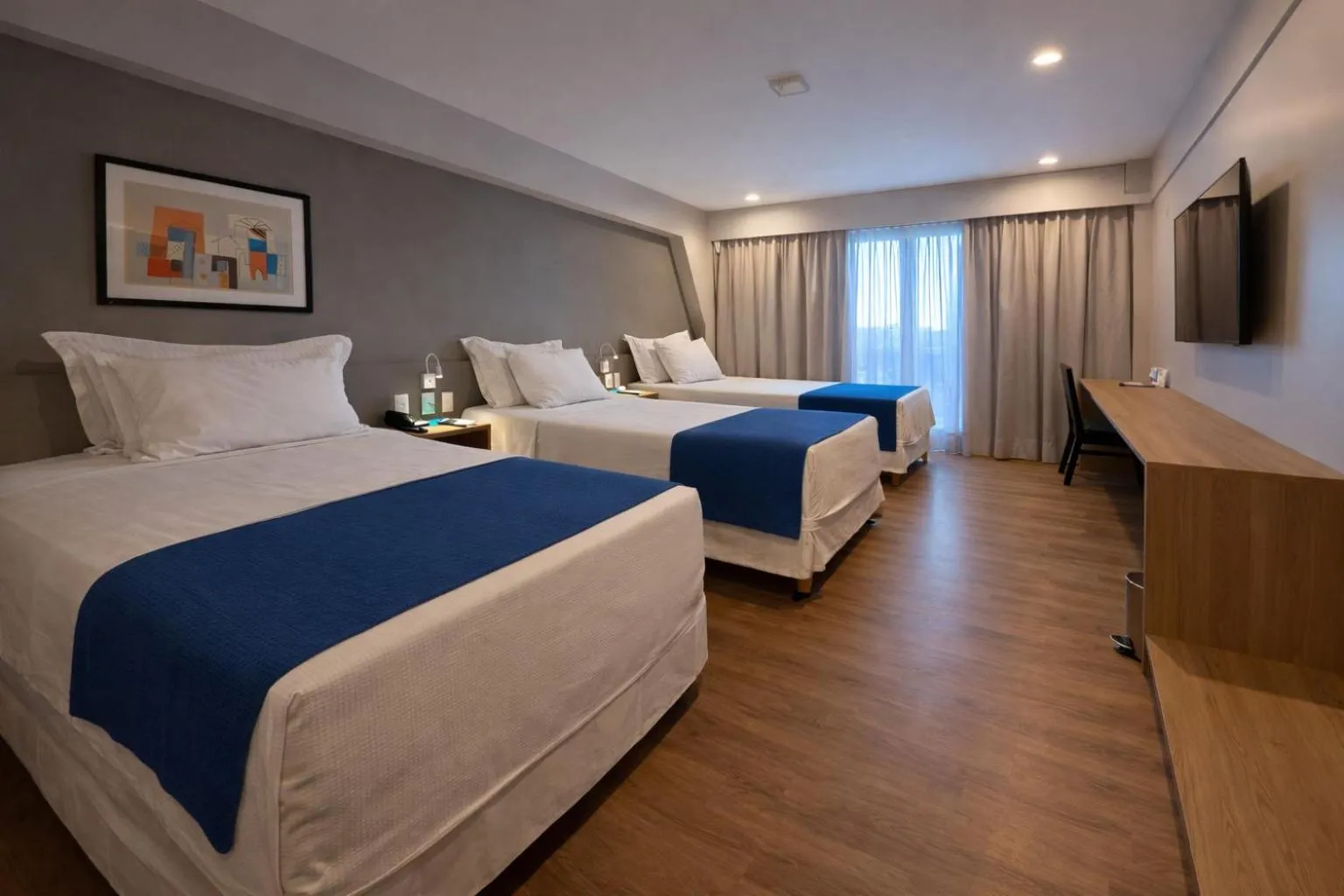 Bed in Blue Tree Towers Rio Poty