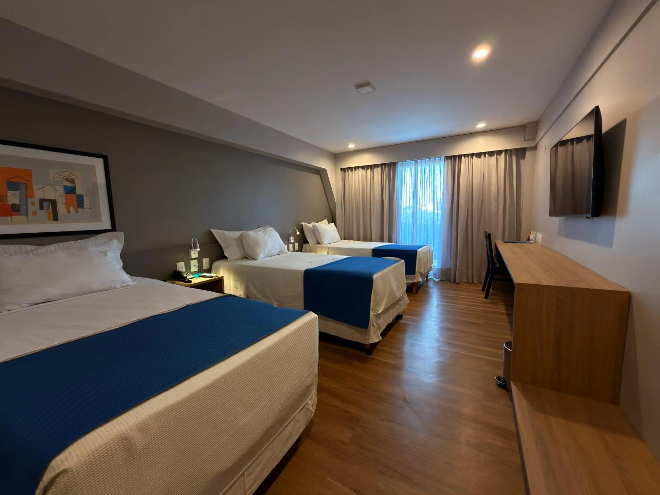 Bed in Blue Tree Towers Rio Poty