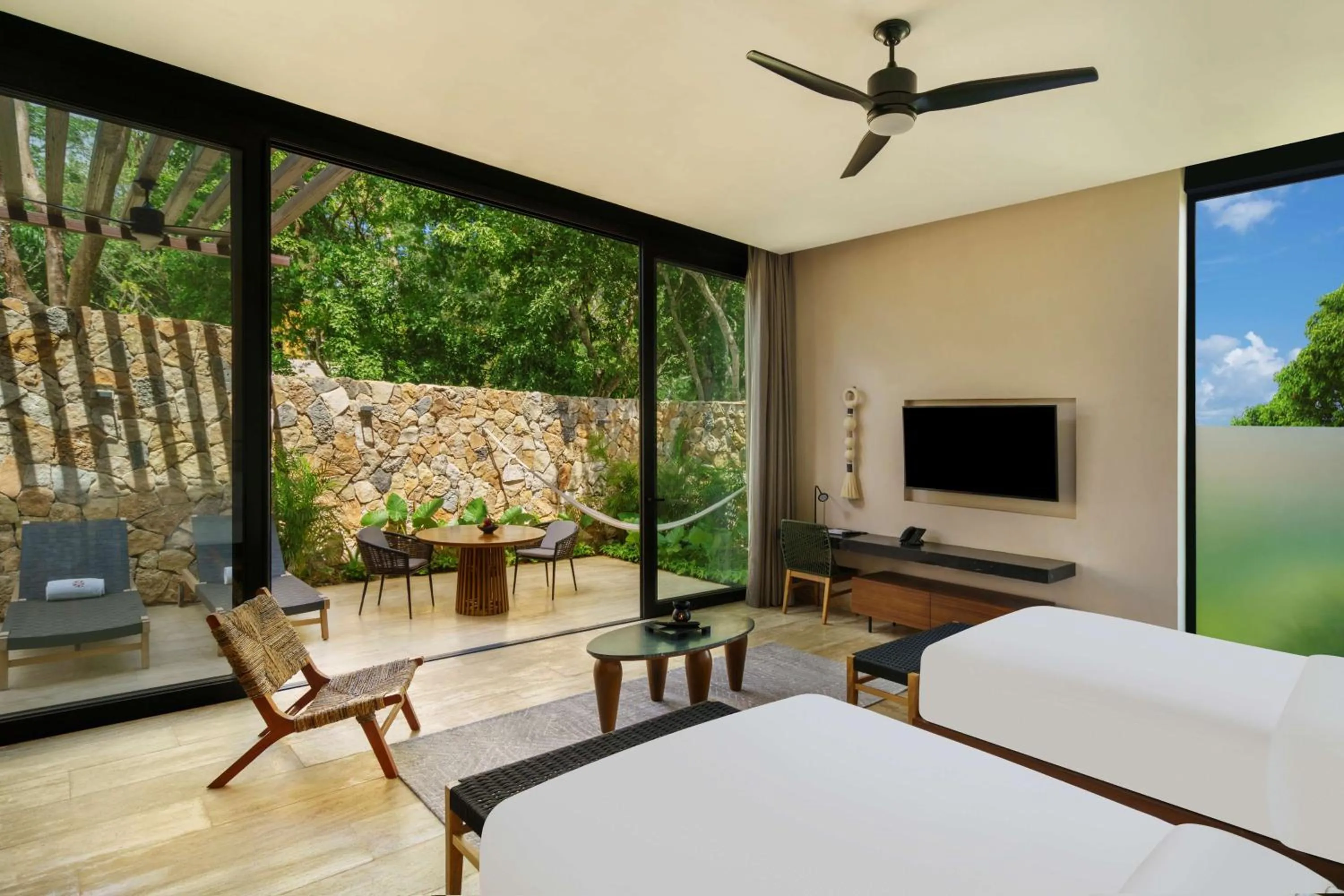 View (from property/room), Bed in Hacienda Xcanatun, Angsana Heritage Collection