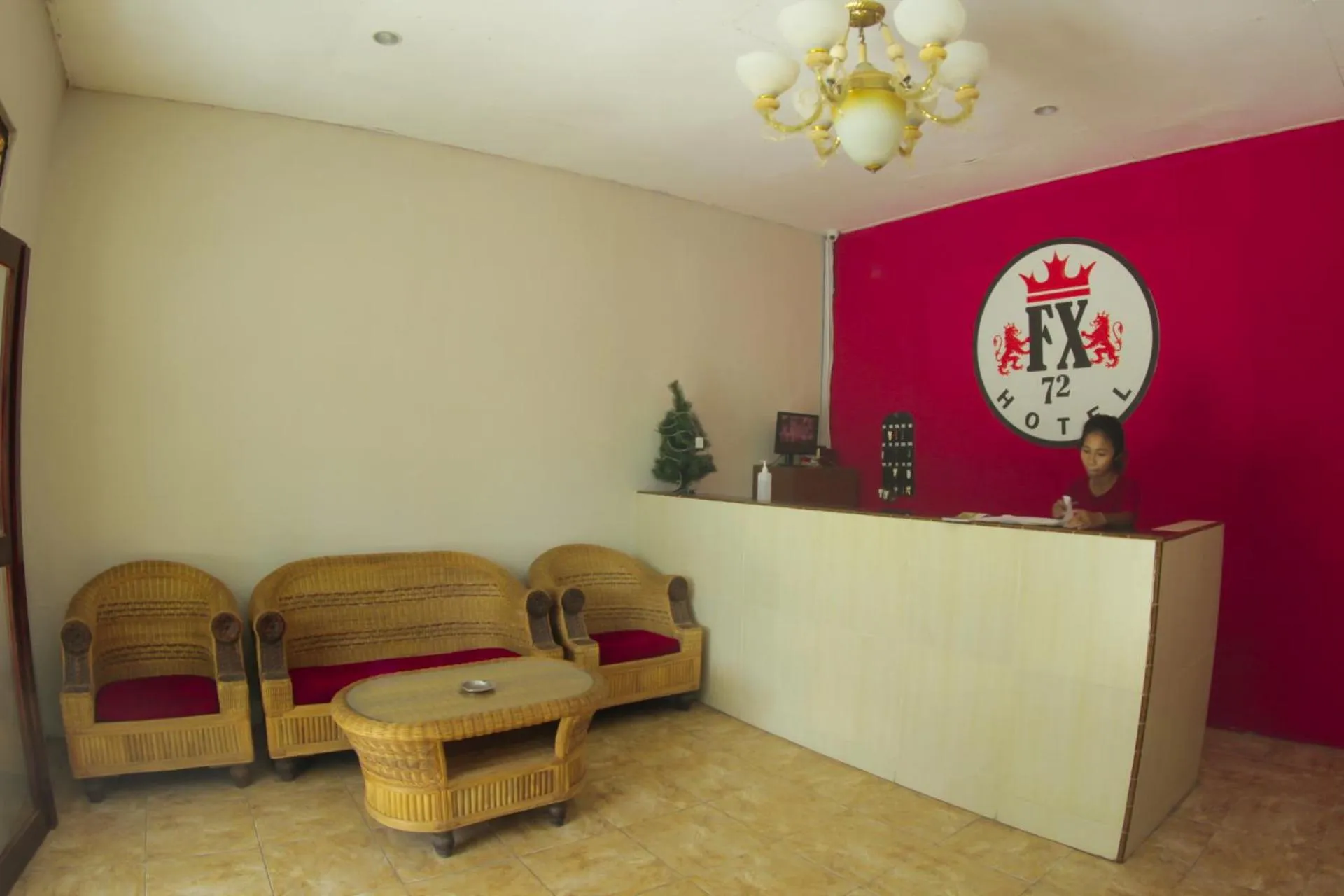 Lobby or reception in FX72 Beach Resort Maumere