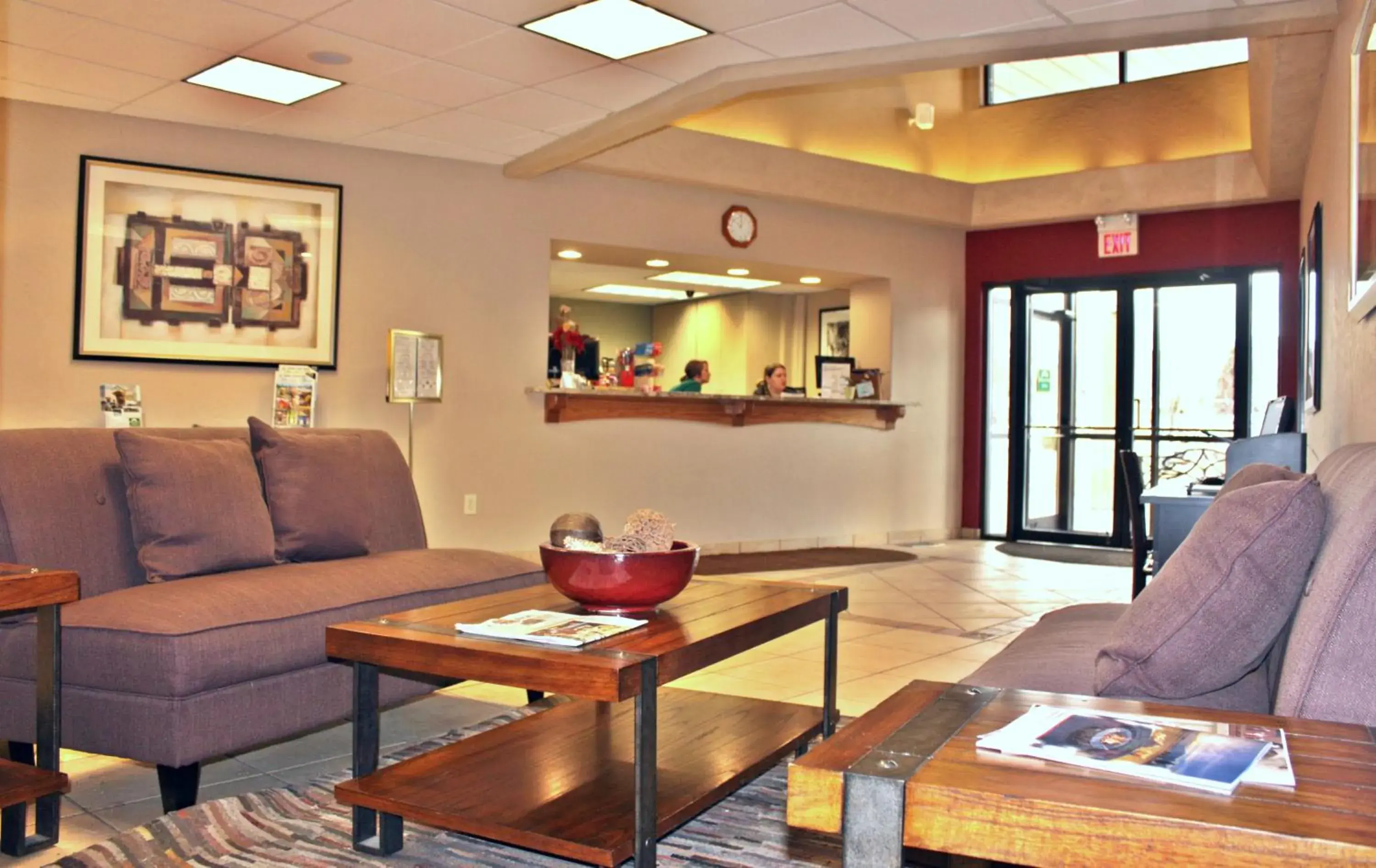 Lobby or reception in Broadway Inn Conference Center Lobby or reception in Broadway Inn Conference Center