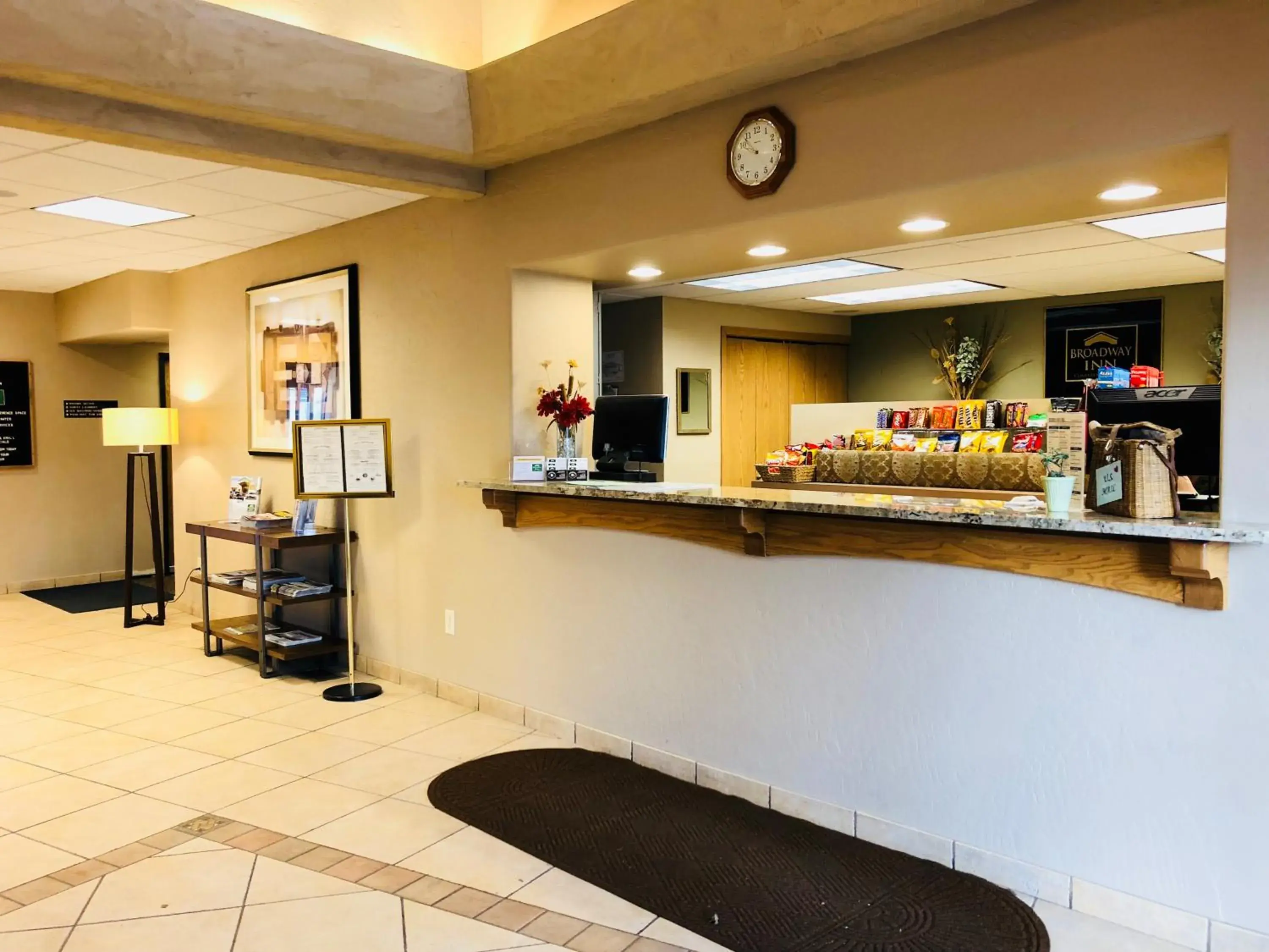 Lobby or reception in Broadway Inn Conference Center Lobby or reception in Broadway Inn Conference Center