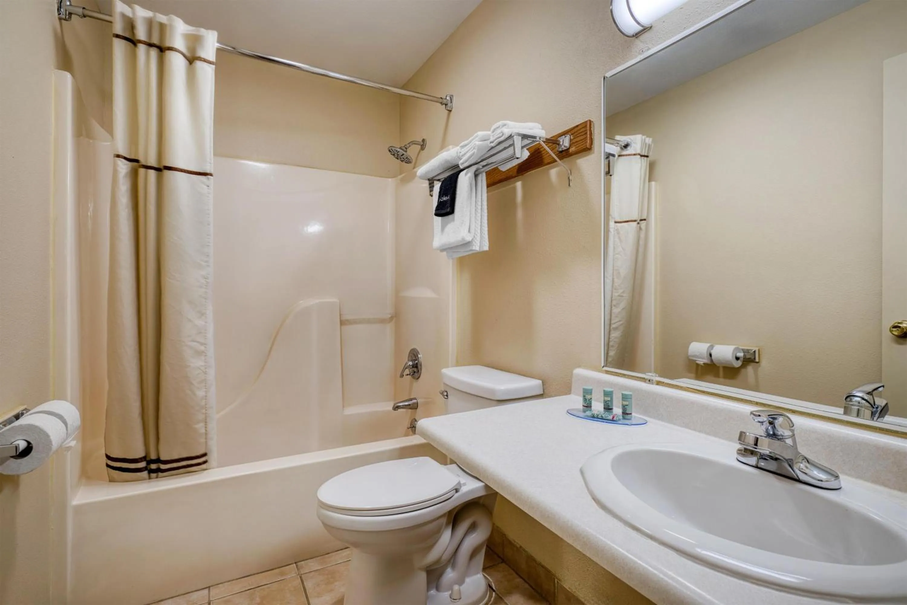 Bathroom in SureStay by Best Western Massena