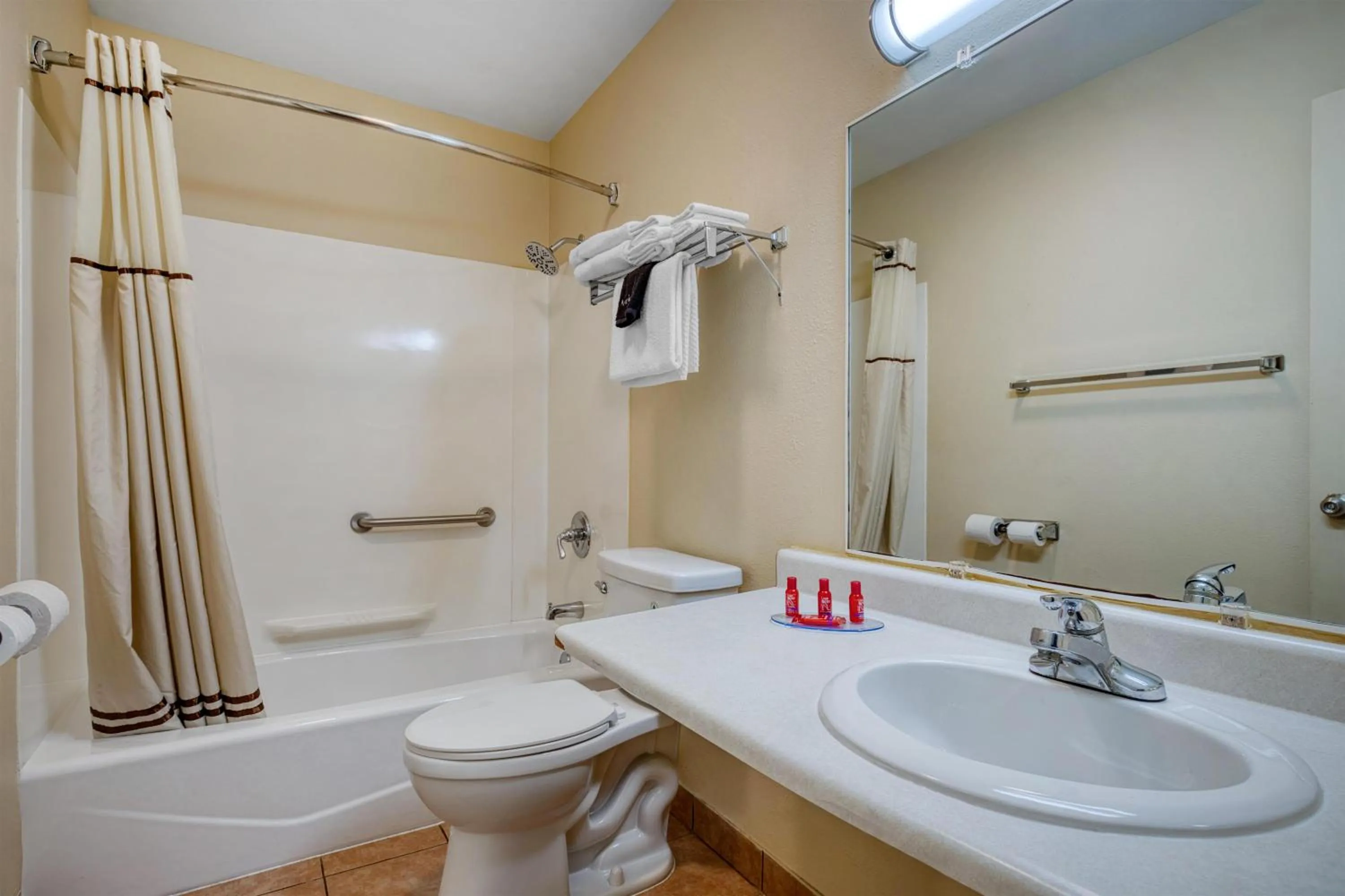 Bathroom in SureStay by Best Western Massena