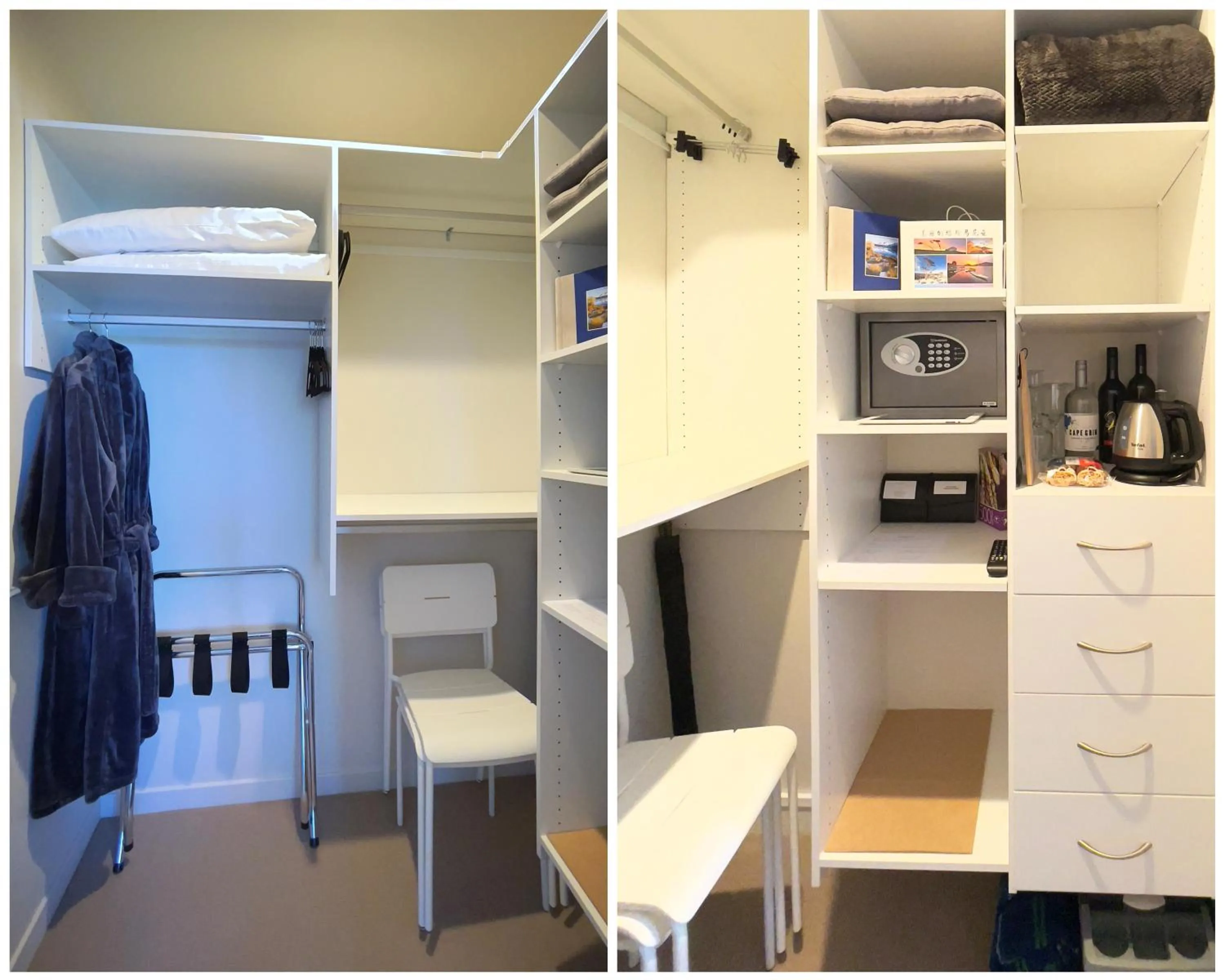 wardrobe in Oceana B&B