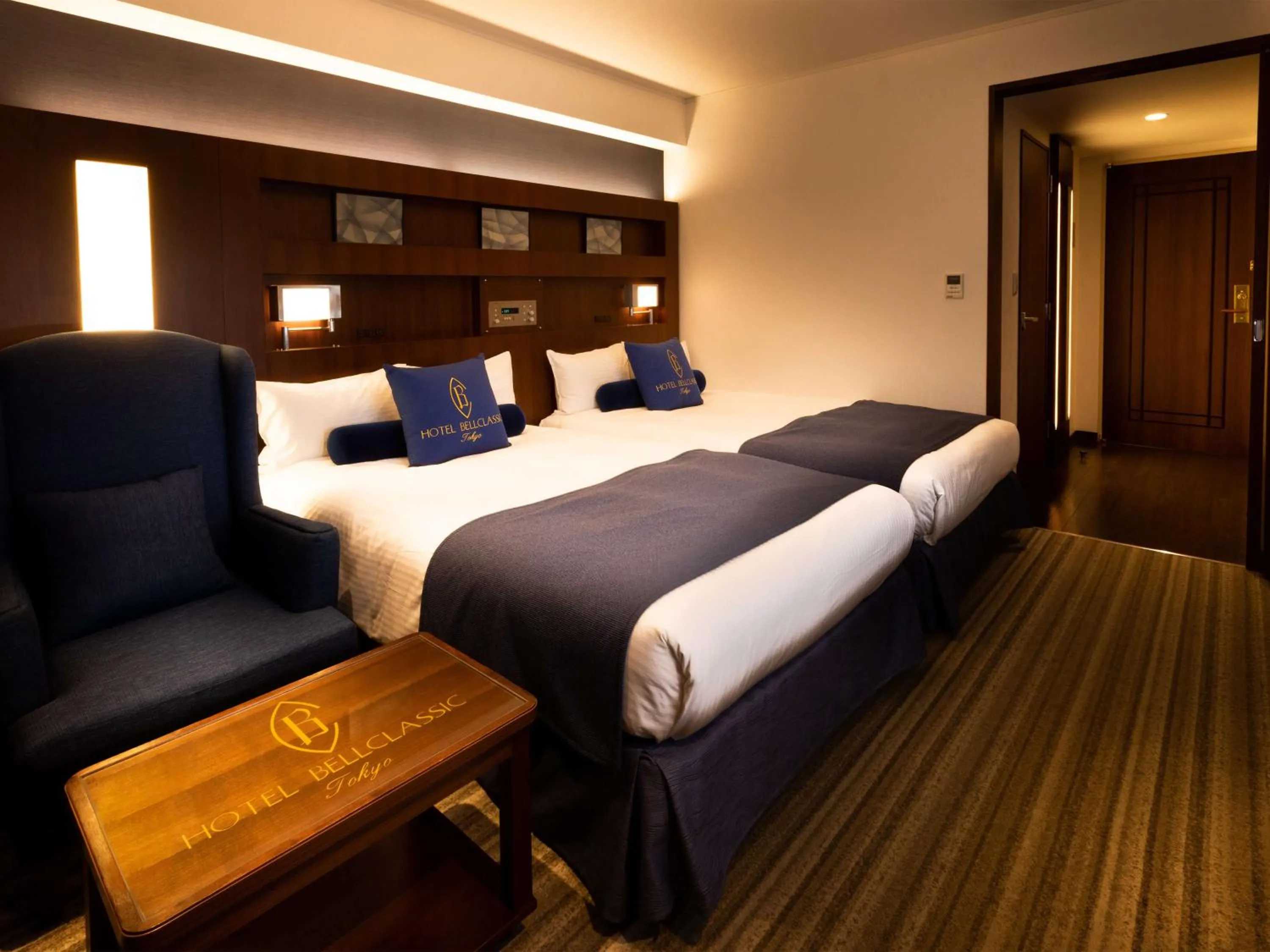 Bed in Hotel Bellclassic Tokyo