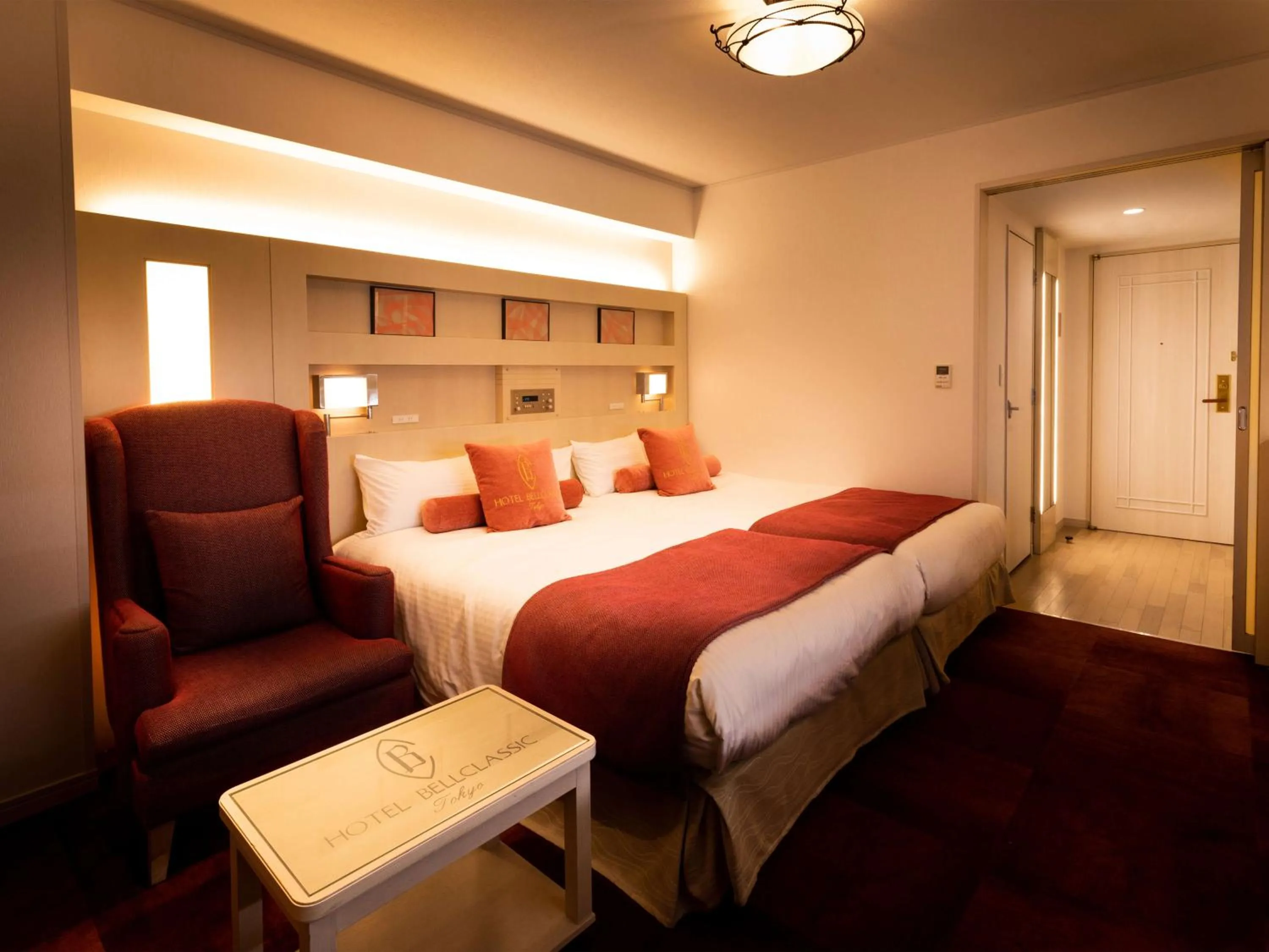 Bed in Hotel Bellclassic Tokyo