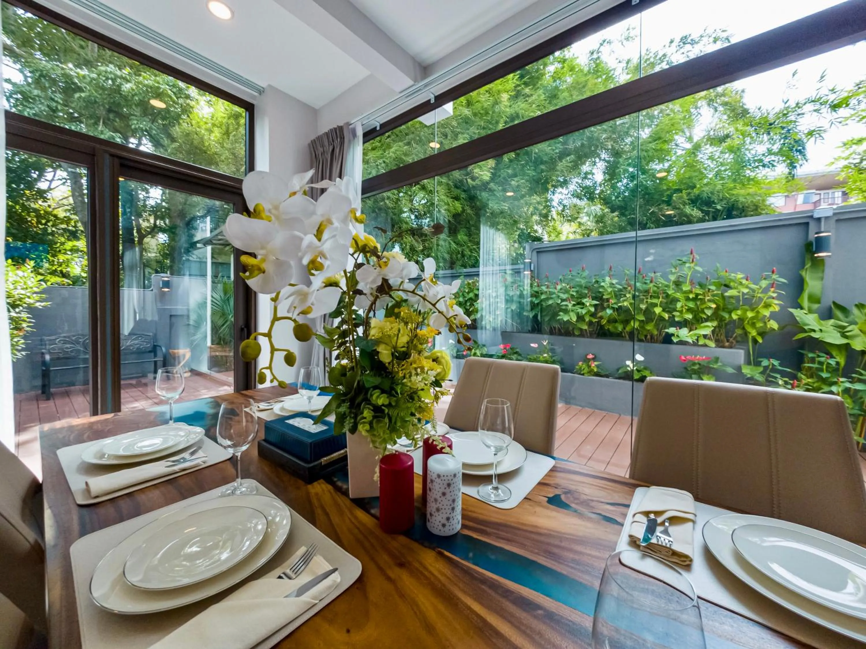 Seating area in Q Kata Residence