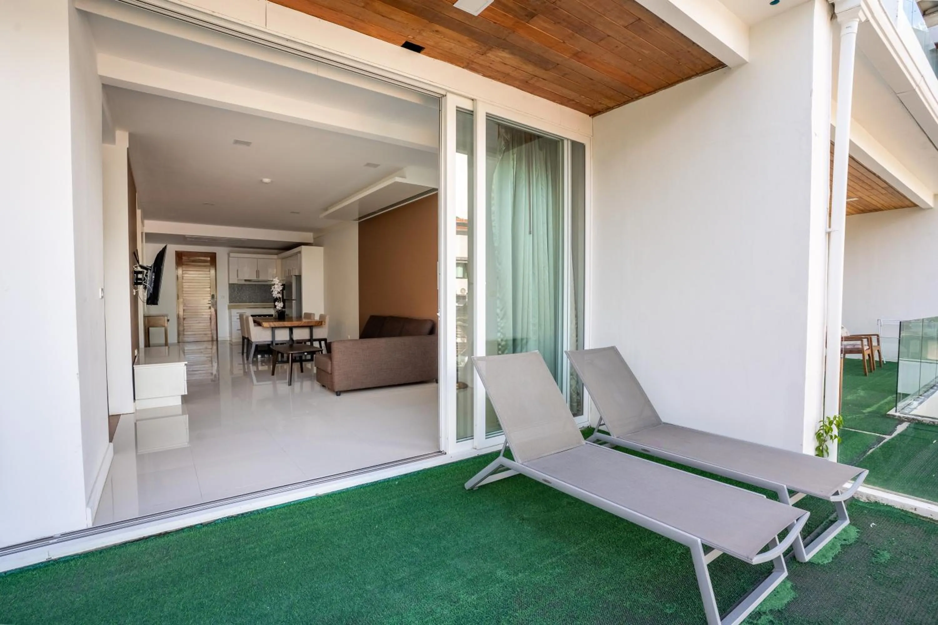 Seating area in Q Kata Residence