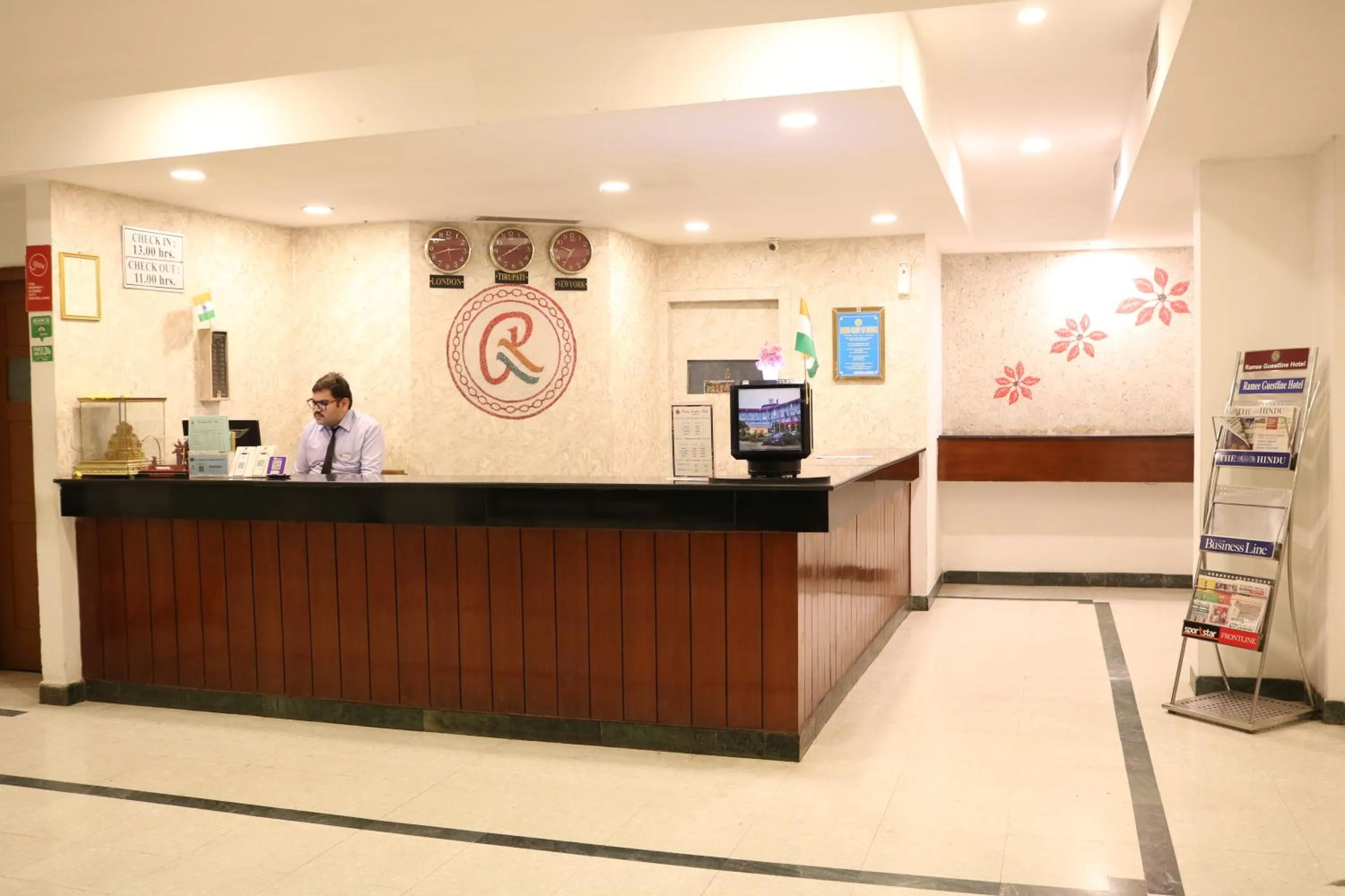 Lobby or reception in Ramee Guestline Tirupati