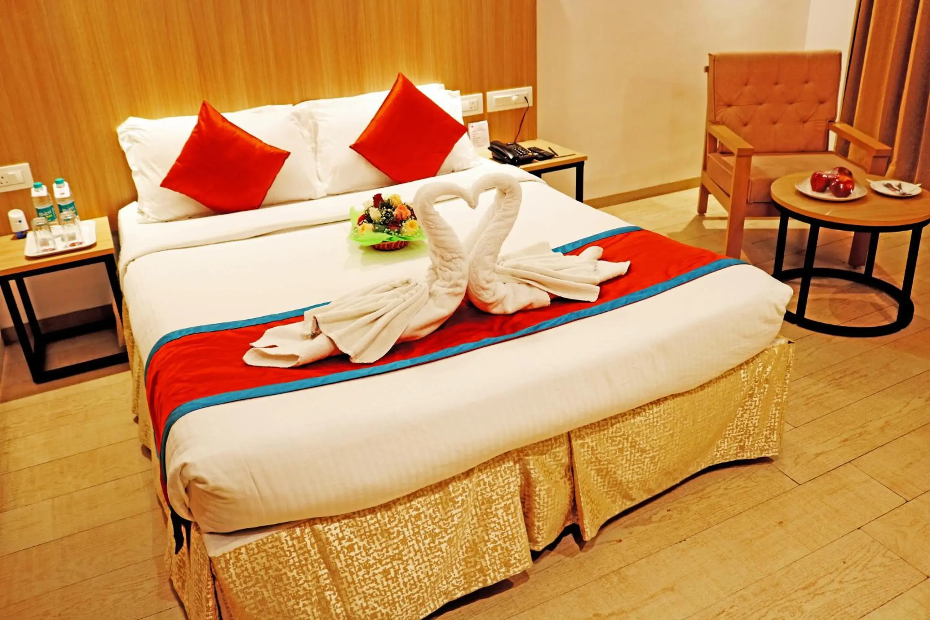Bed in Ramee Guestline Tirupati Bed in Ramee Guestline Tirupati