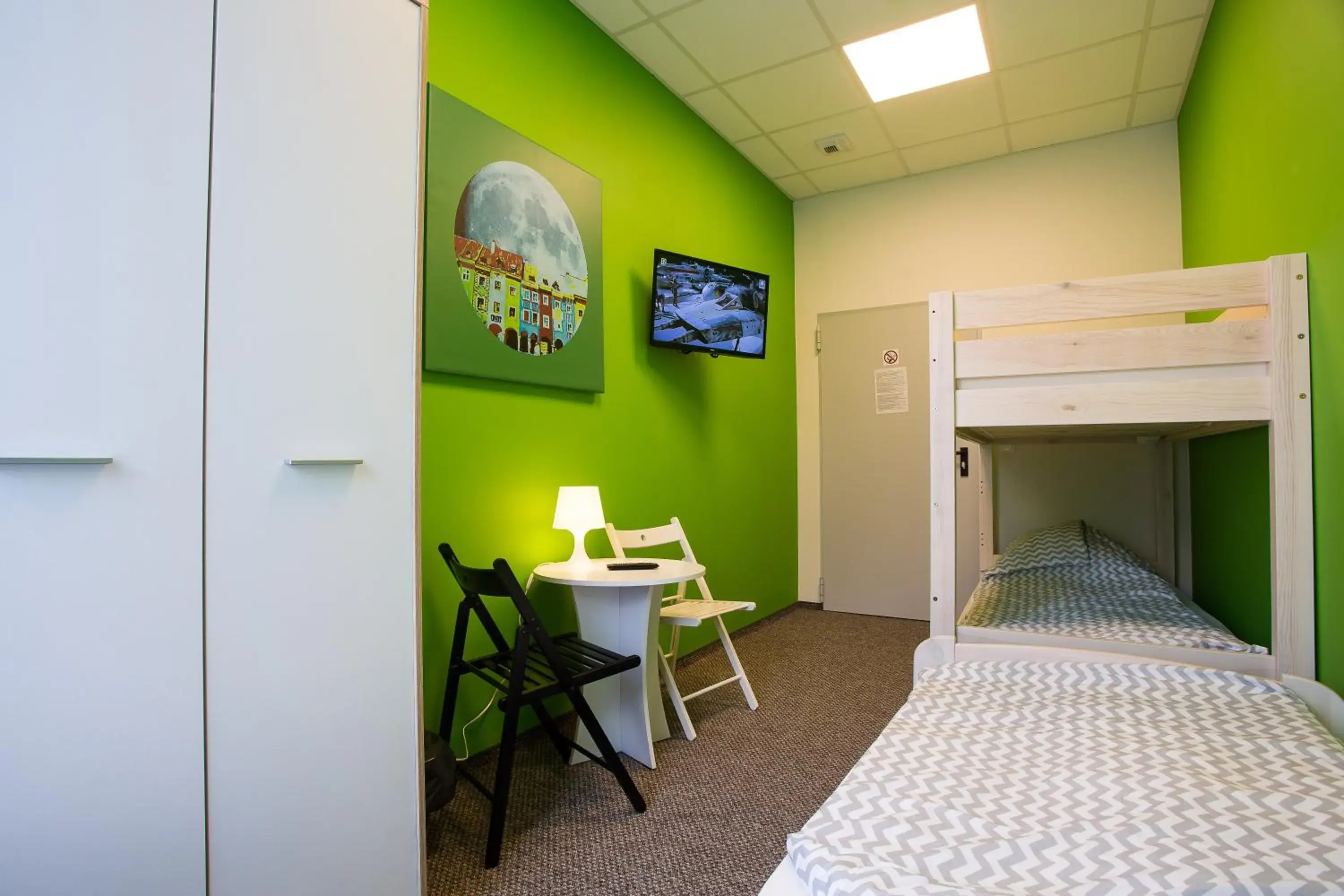 City view, Bed in Moon Hostel Poznań City view, Bed in Moon Hostel Poznań