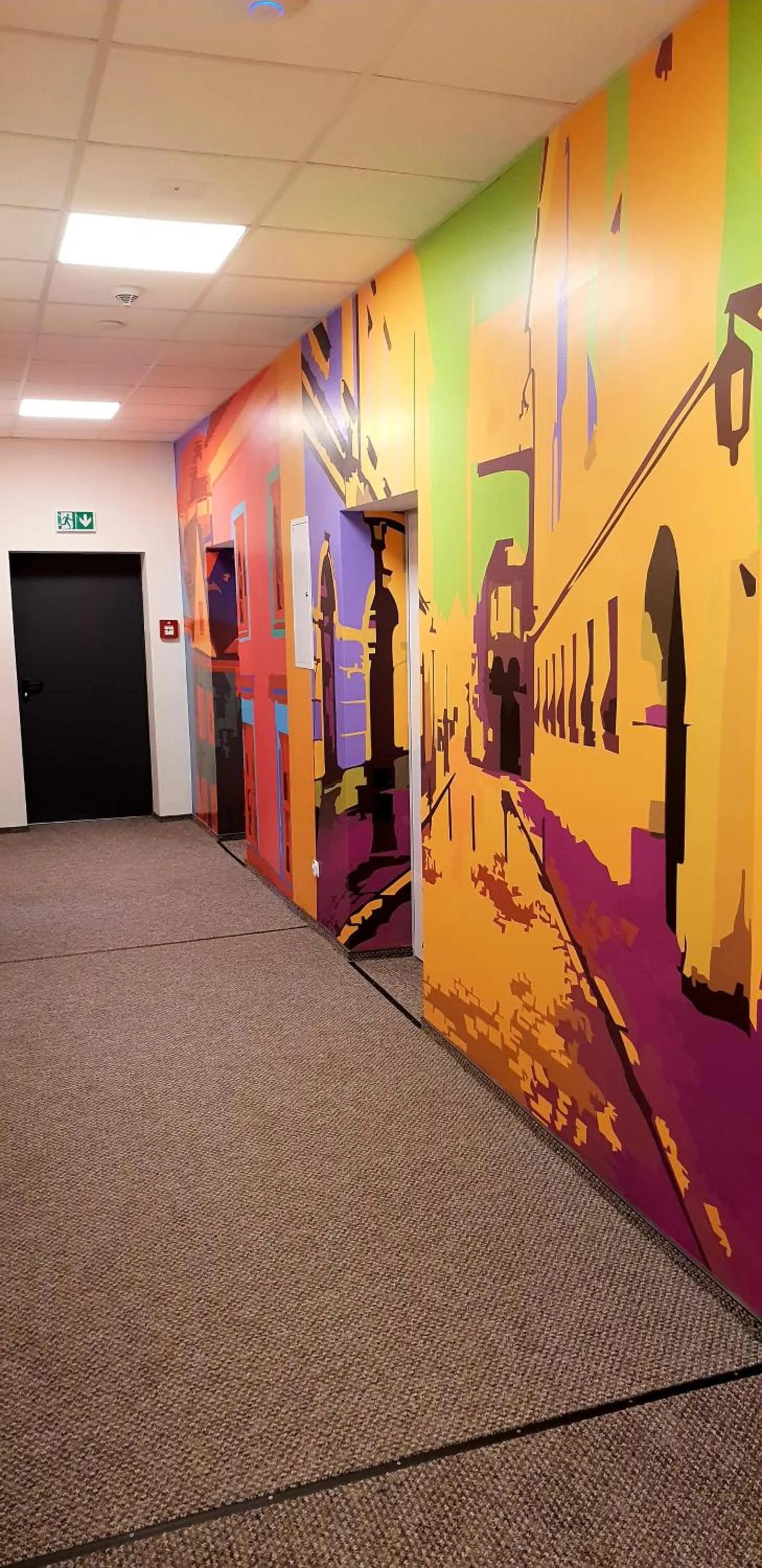 Decorative detail in Moon Hostel Poznań