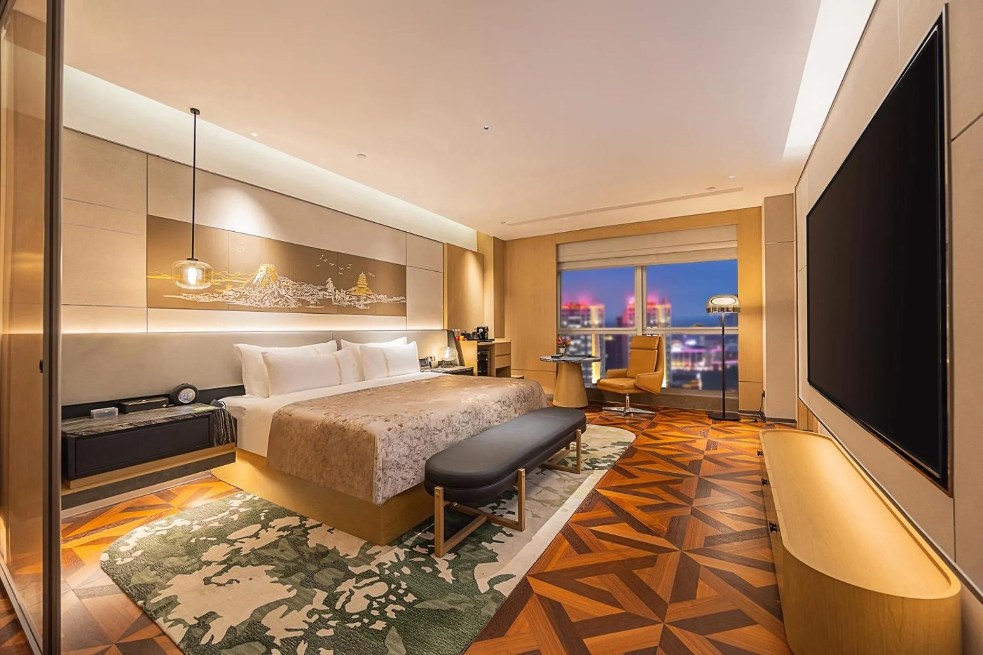 Bedroom, Bed in Deyang Hamring Hotel