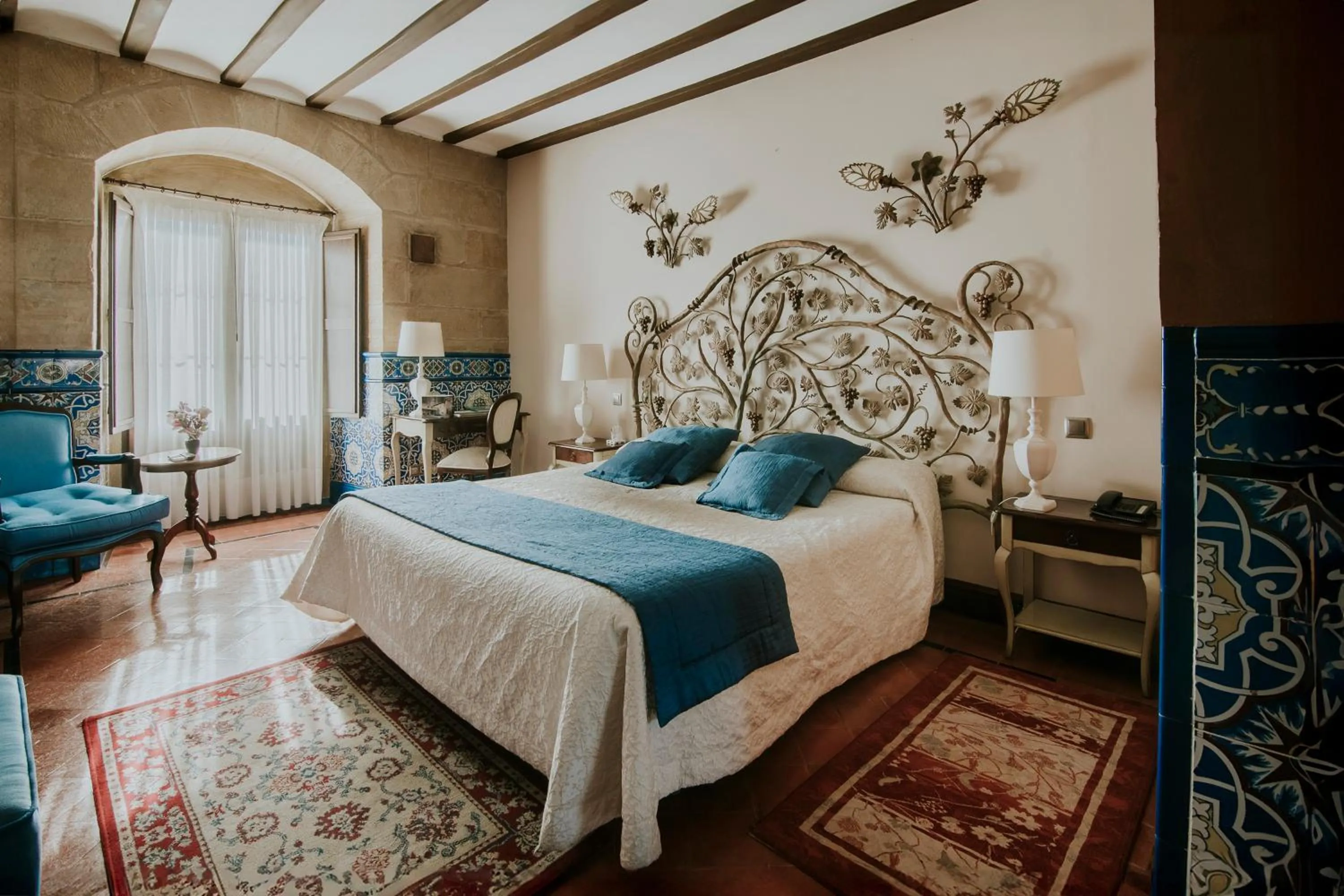 Bed in Hospedería Palacio de Casafuerte