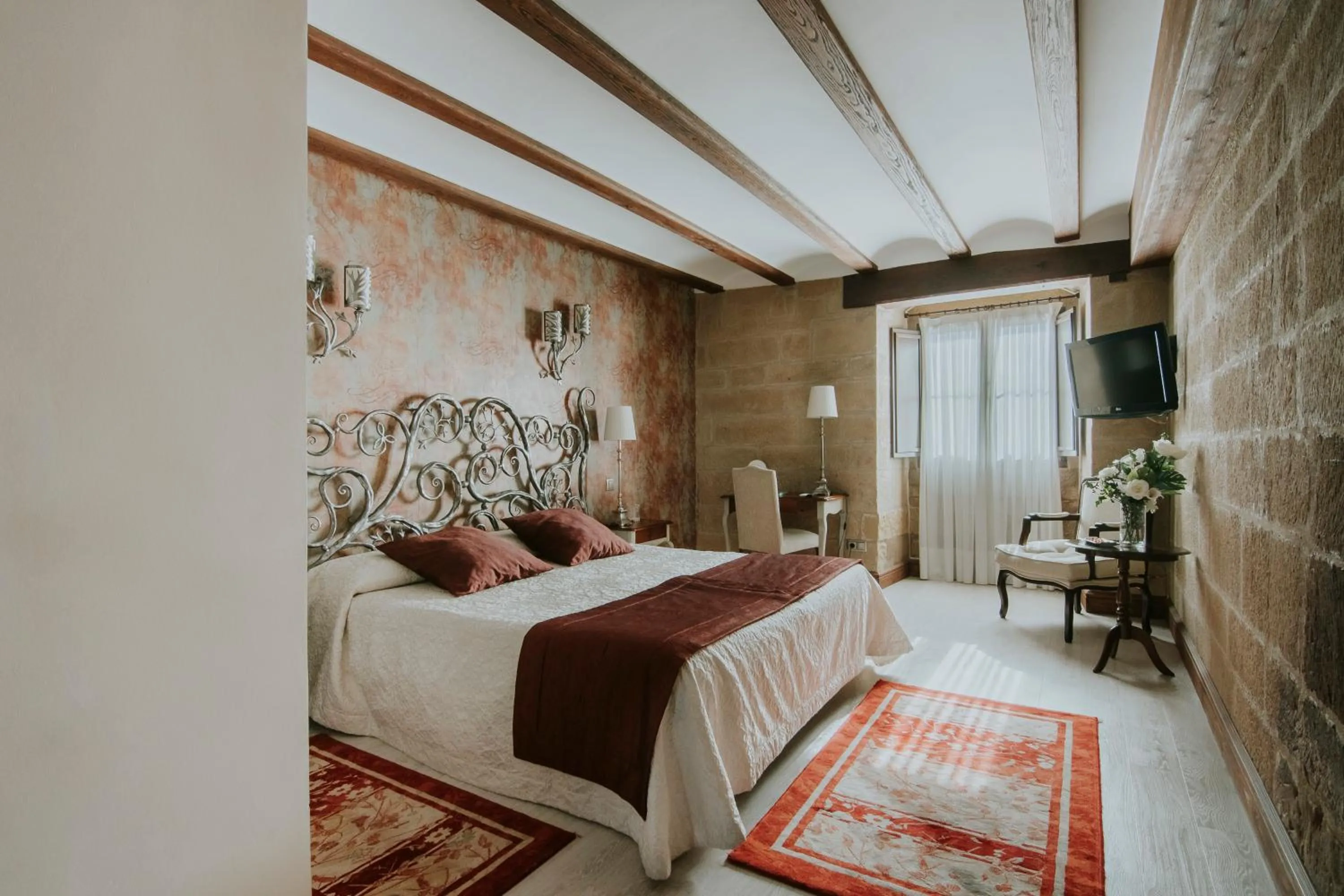 Bed in Hospedería Palacio de Casafuerte