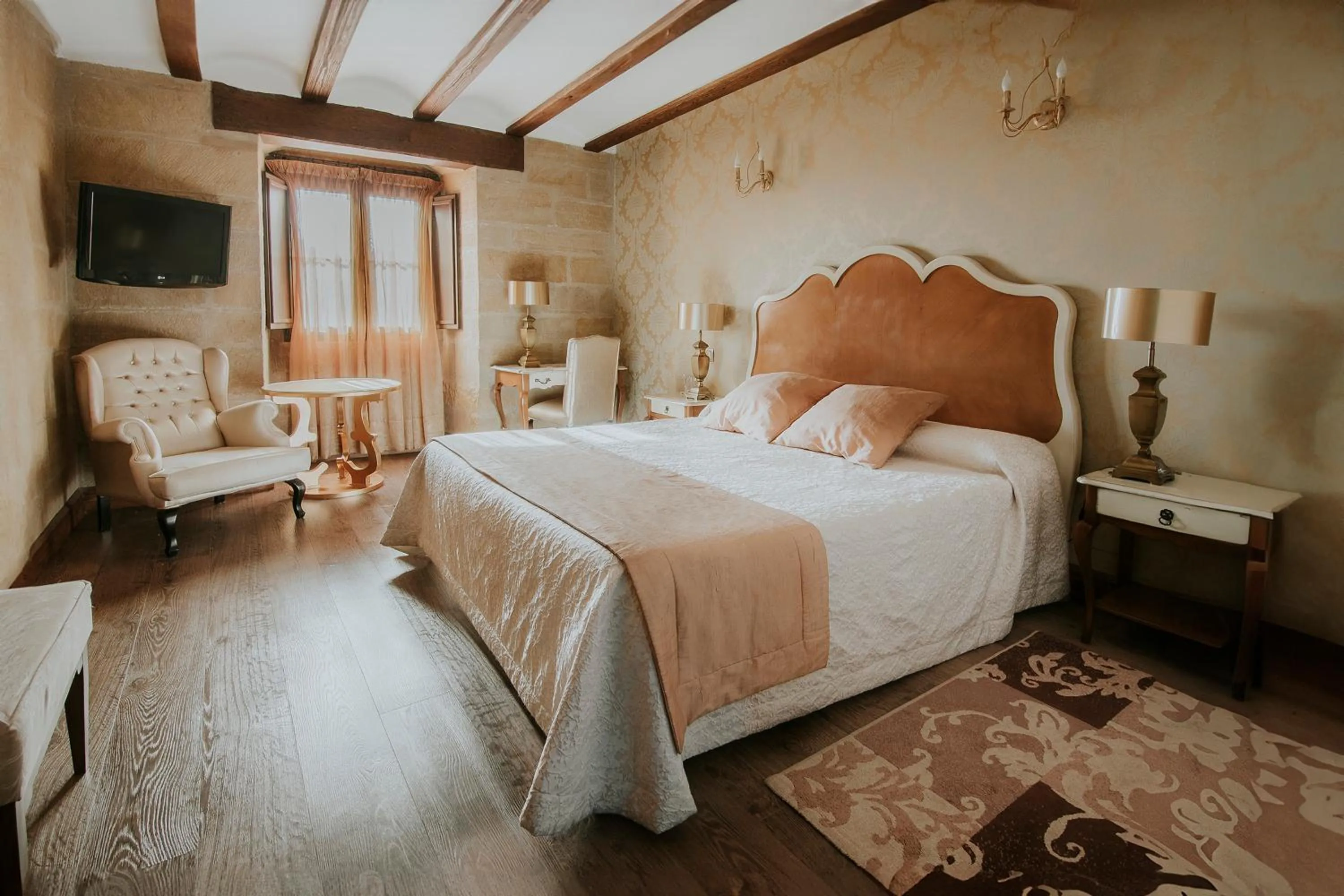 Bed in Hospedería Palacio de Casafuerte