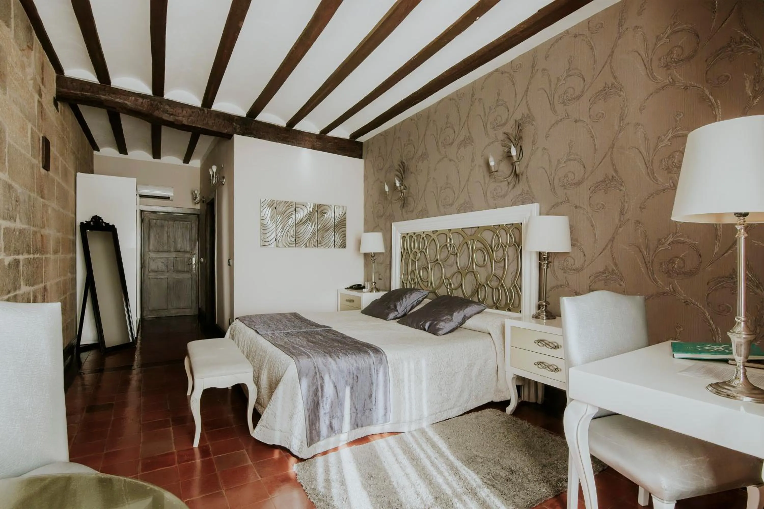 Bed in Hospedería Palacio de Casafuerte