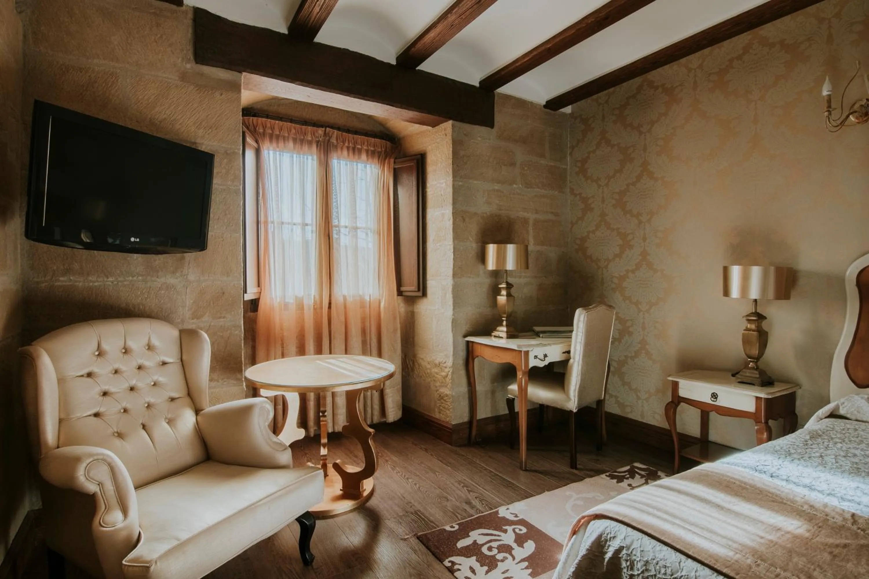 Bed in Hospedería Palacio de Casafuerte