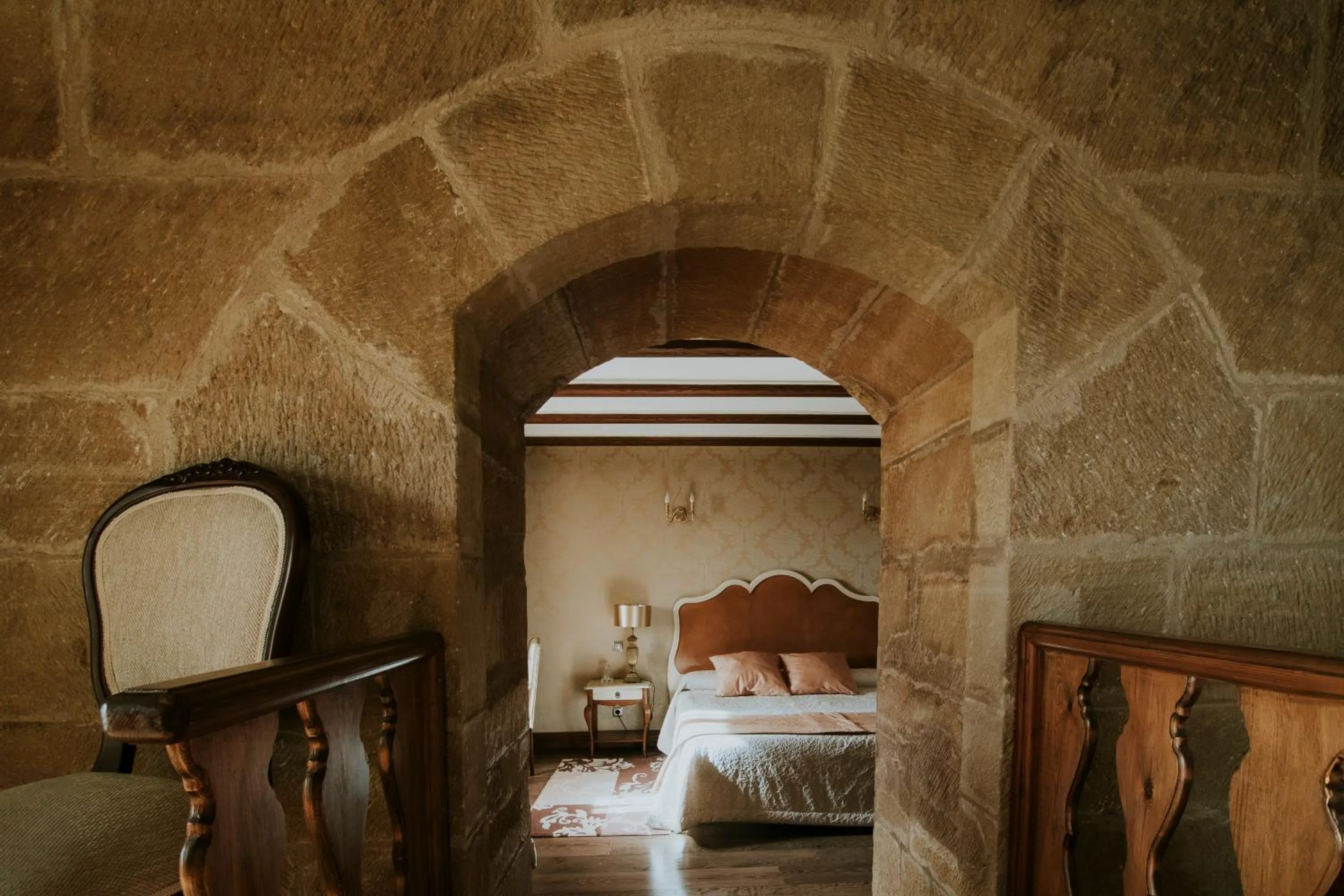 Bed in Hospedería Palacio de Casafuerte
