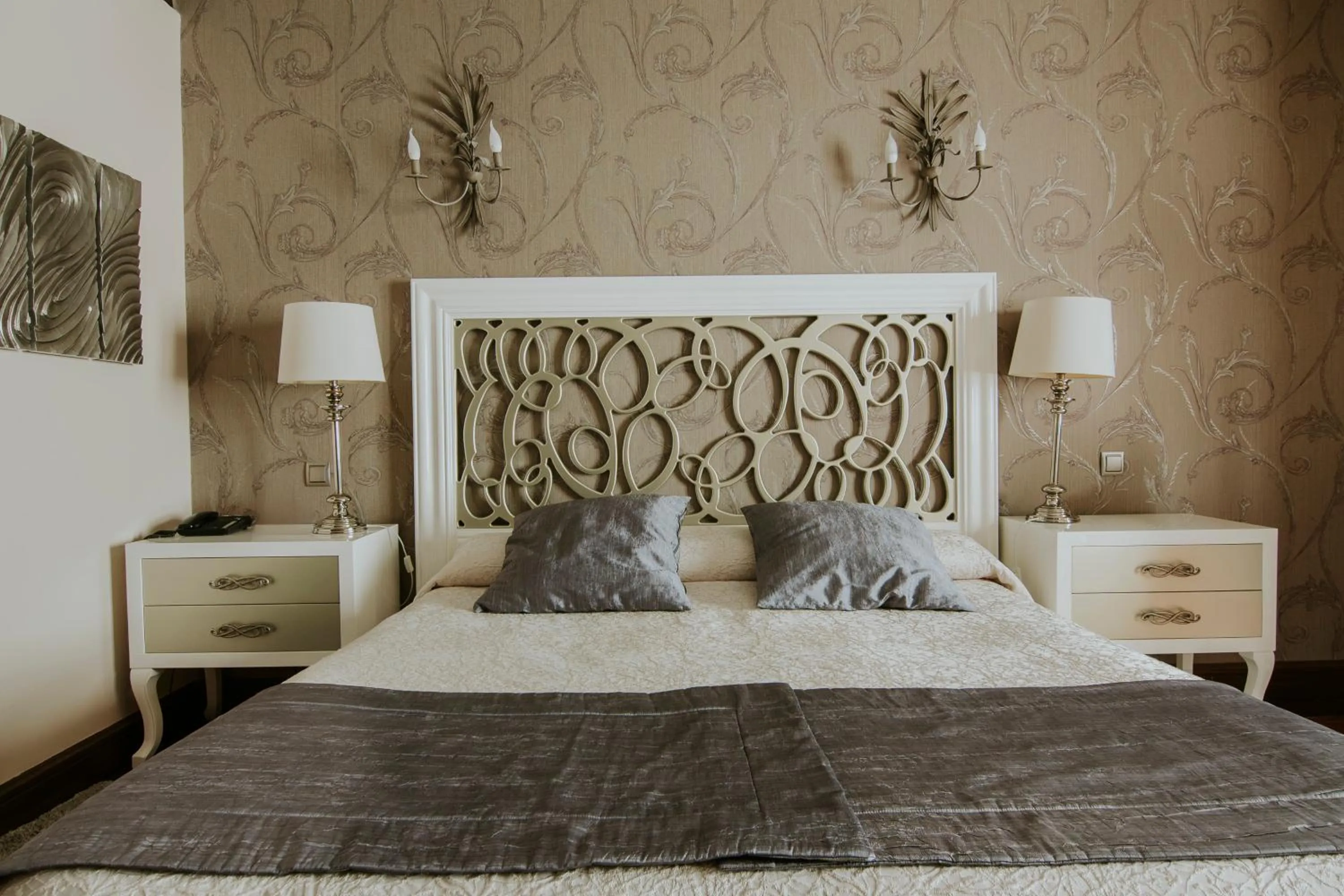 Bed in Hospedería Palacio de Casafuerte