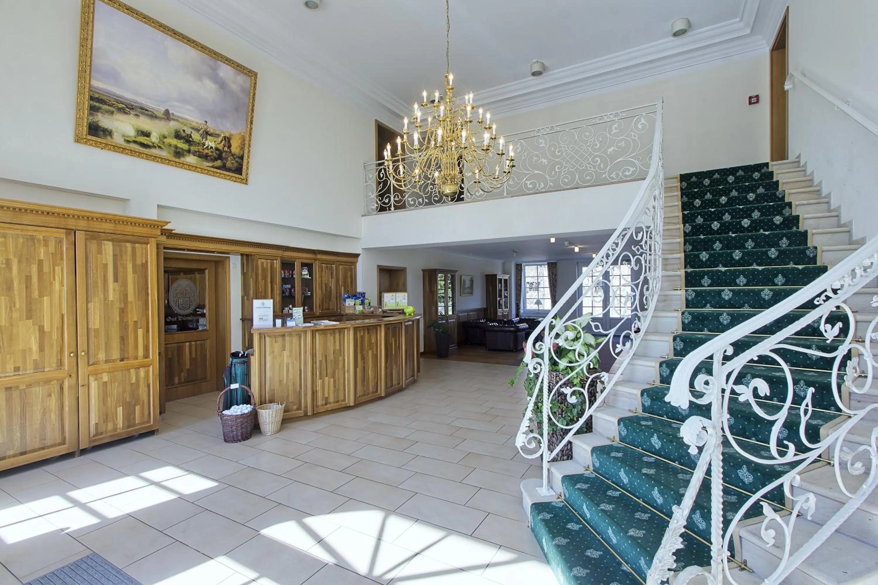 Lobby or reception in Golfpark Gut Düneburg