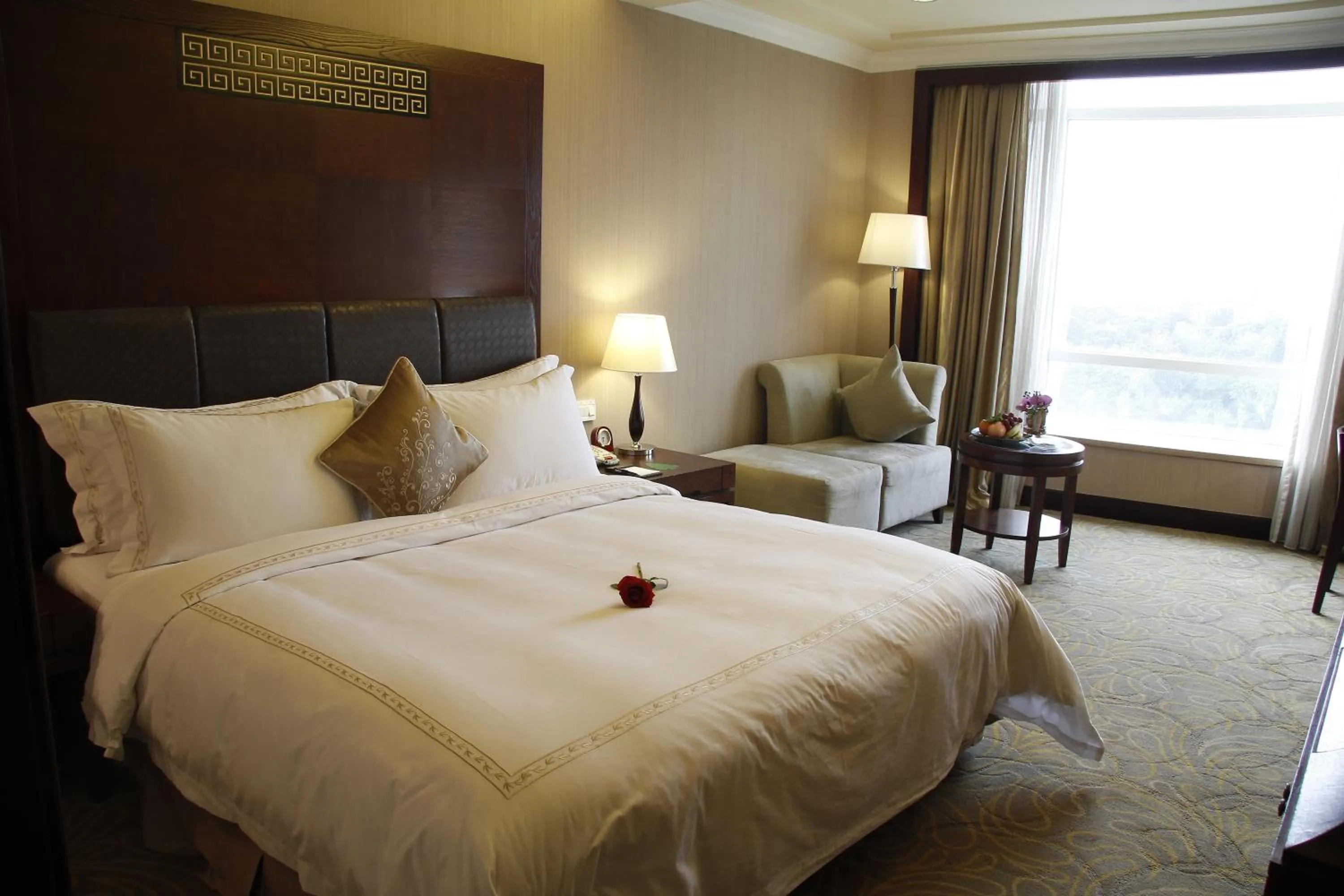 Decorative detail, Bed in The Royal Marina Plaza Hotel Guangzhou