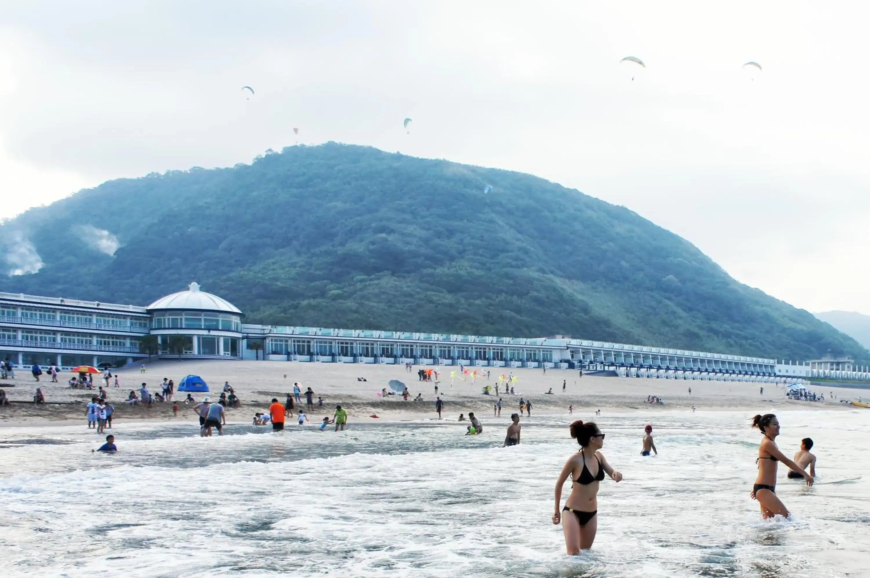 People, Beach in White House Hot Spring Beach Resort