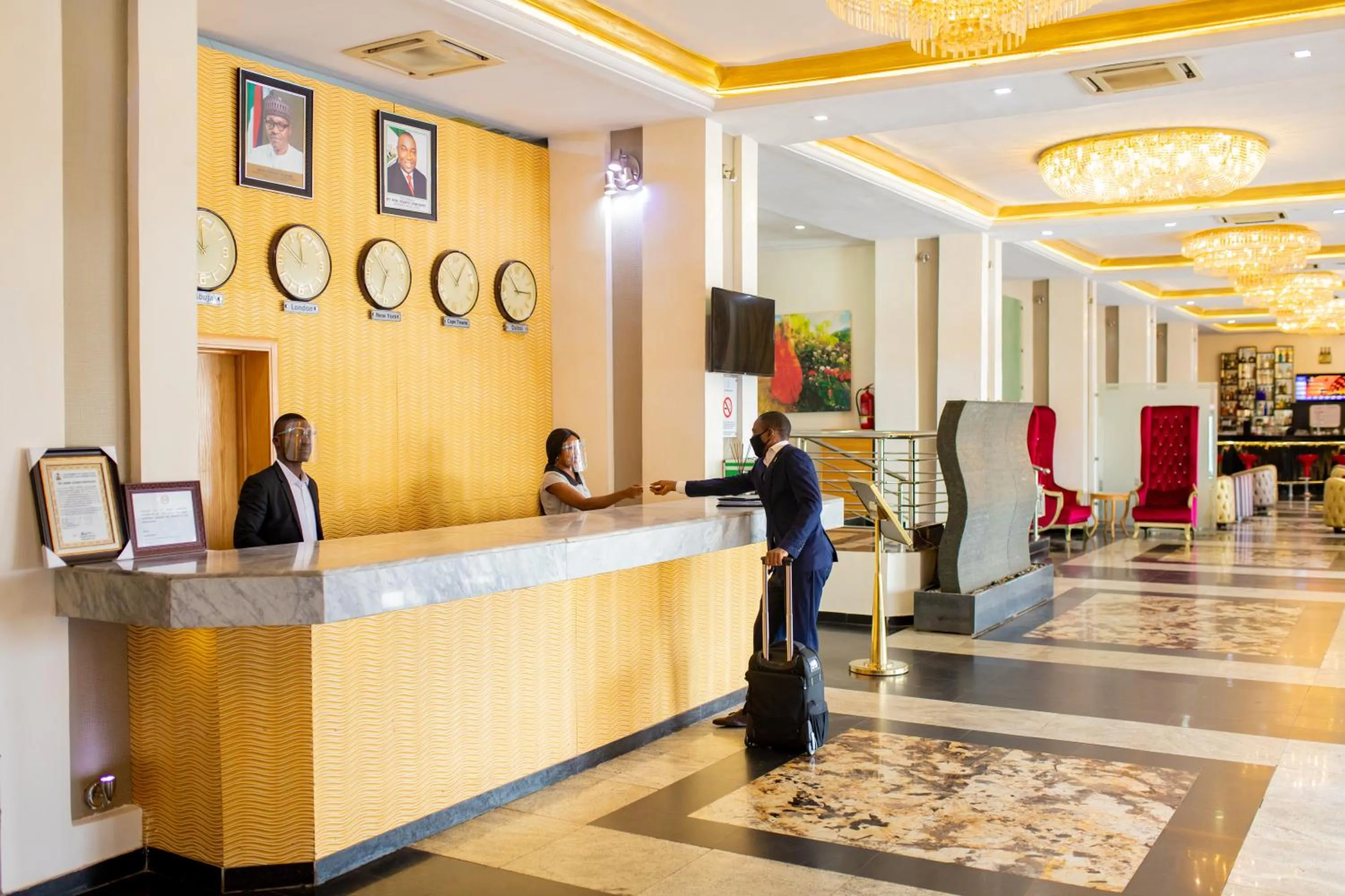 Lobby or reception in Hotel Sunshine Enugu