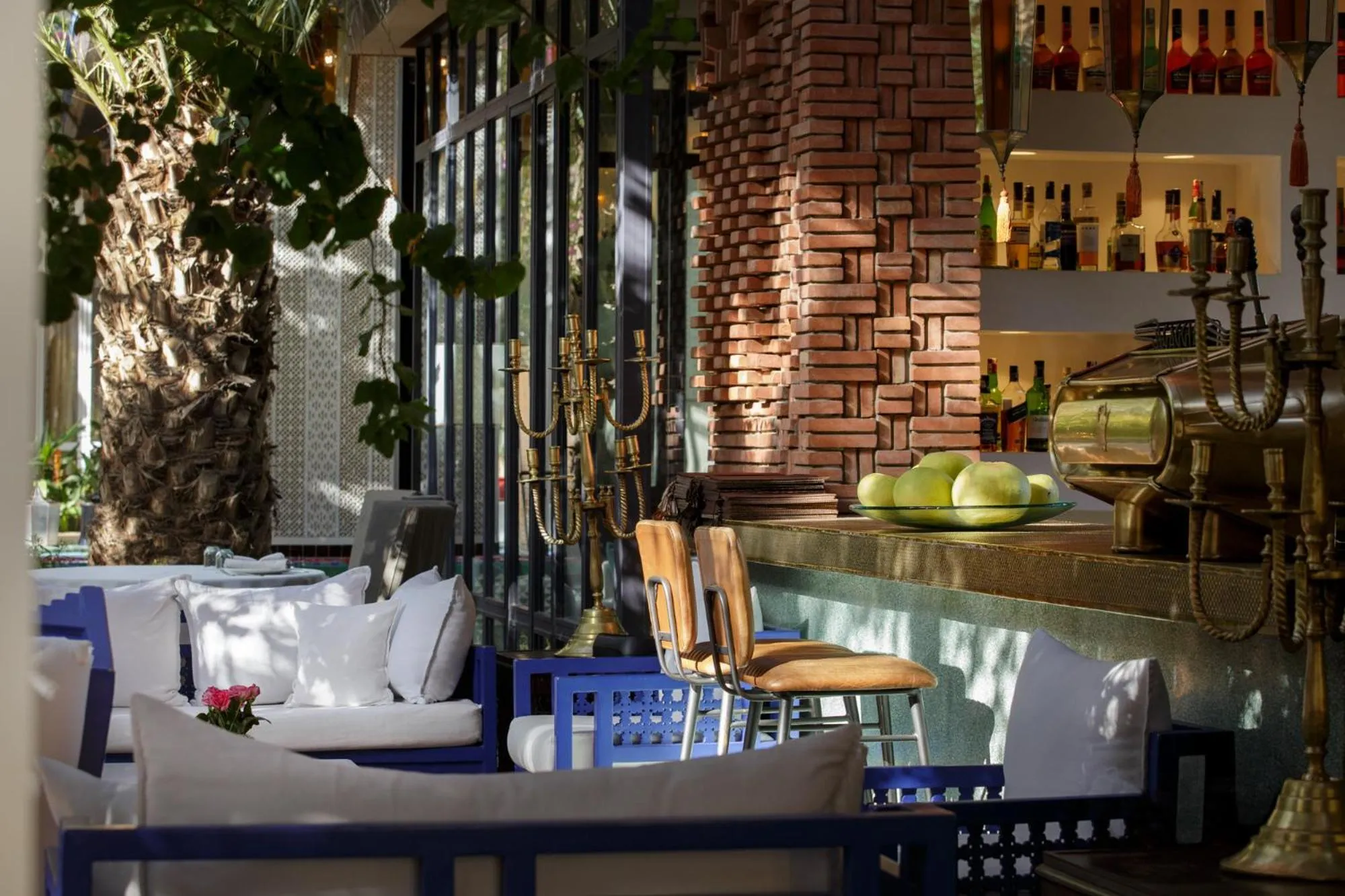 Lounge or bar in Dar Rhizlane, Palais Table d'hôtes & SPA