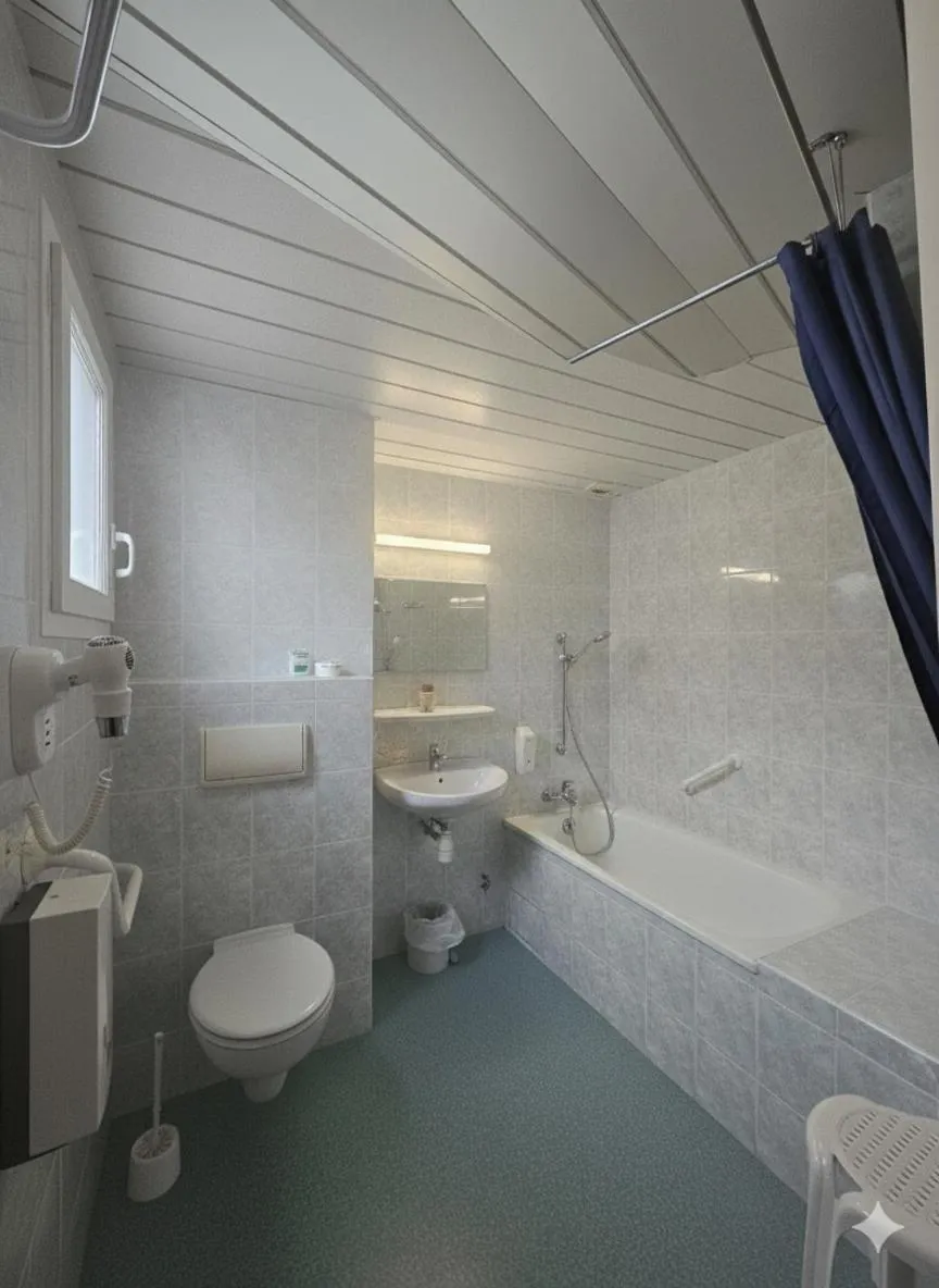 Bathroom in Hôtel Myosotis