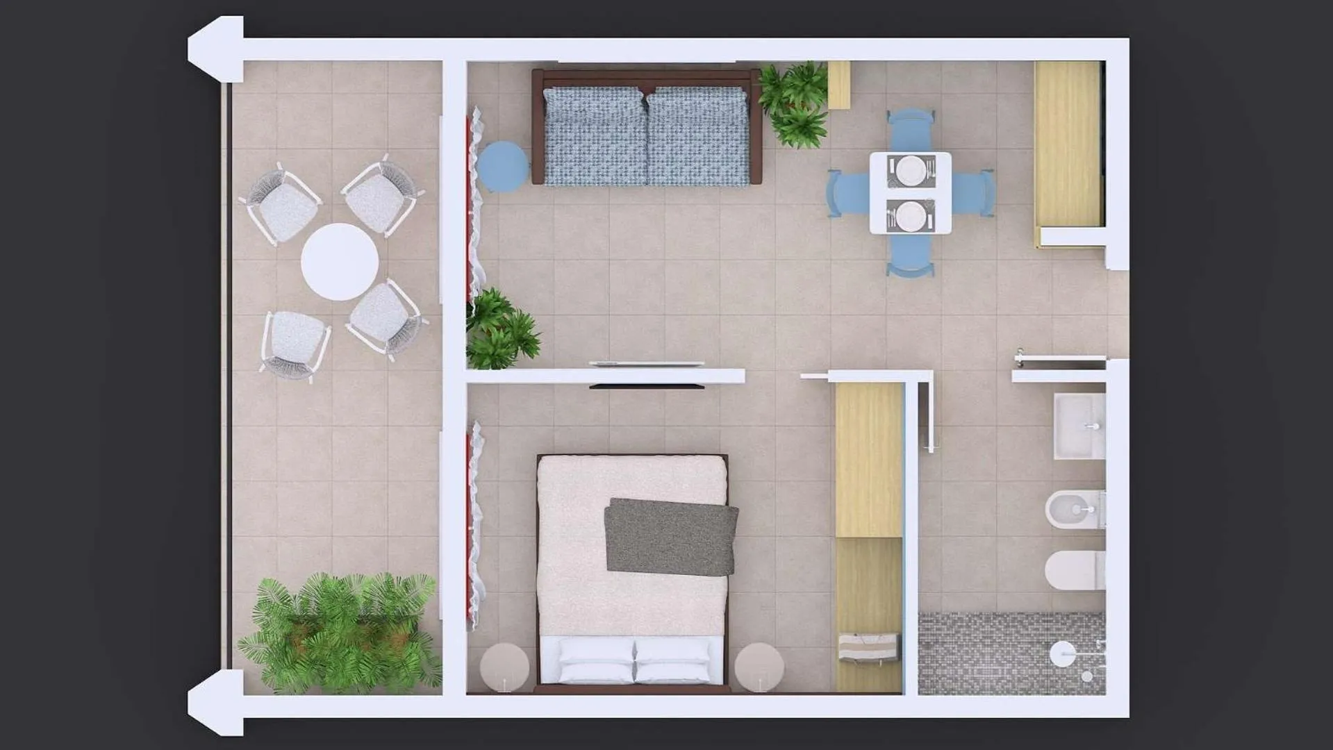Floor plan in Princess Aparthotel