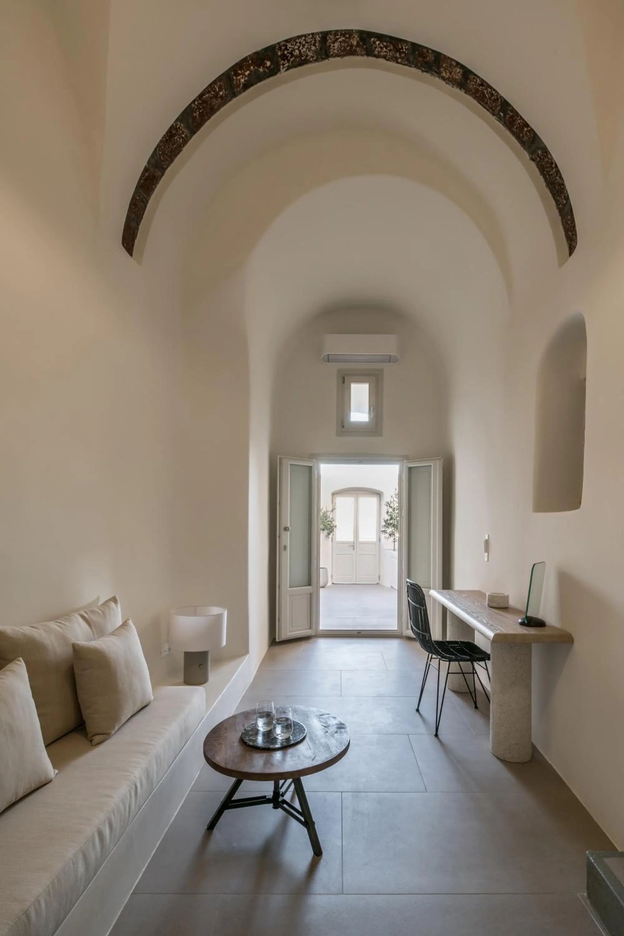 Living room in Enigma Suites