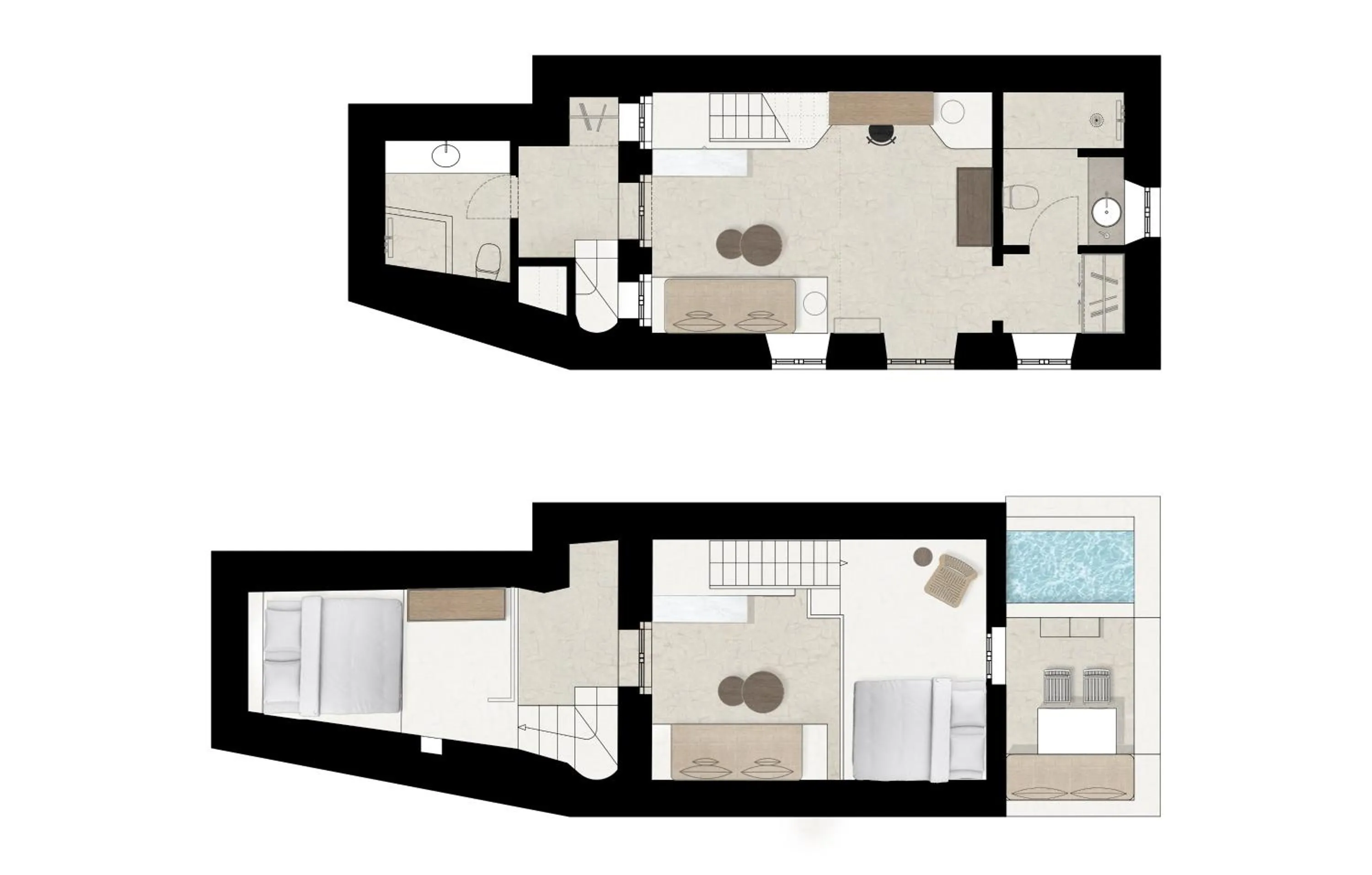 Floor plan in Enigma Suites