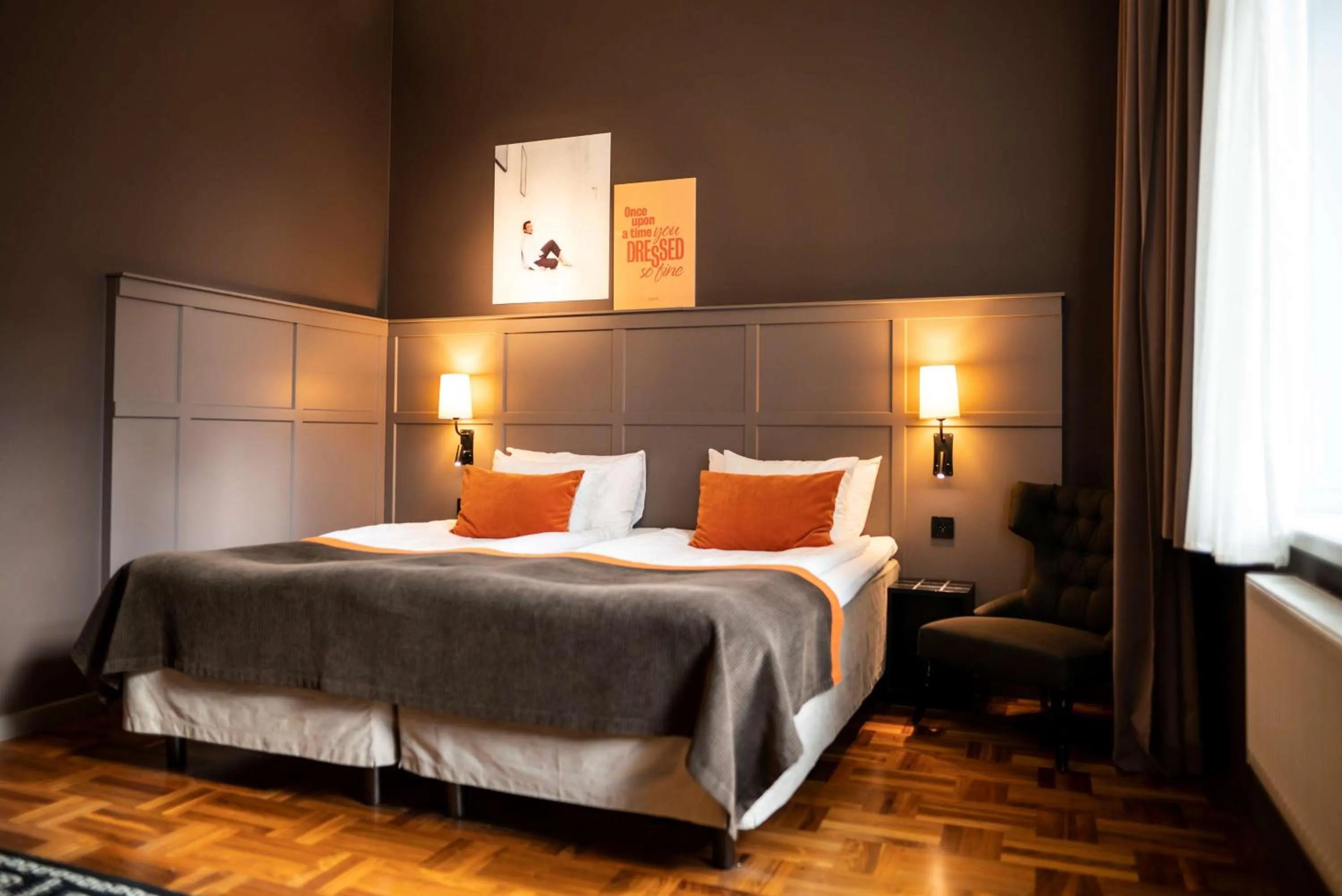 Bedroom, Bed in Scandic Grand Central
